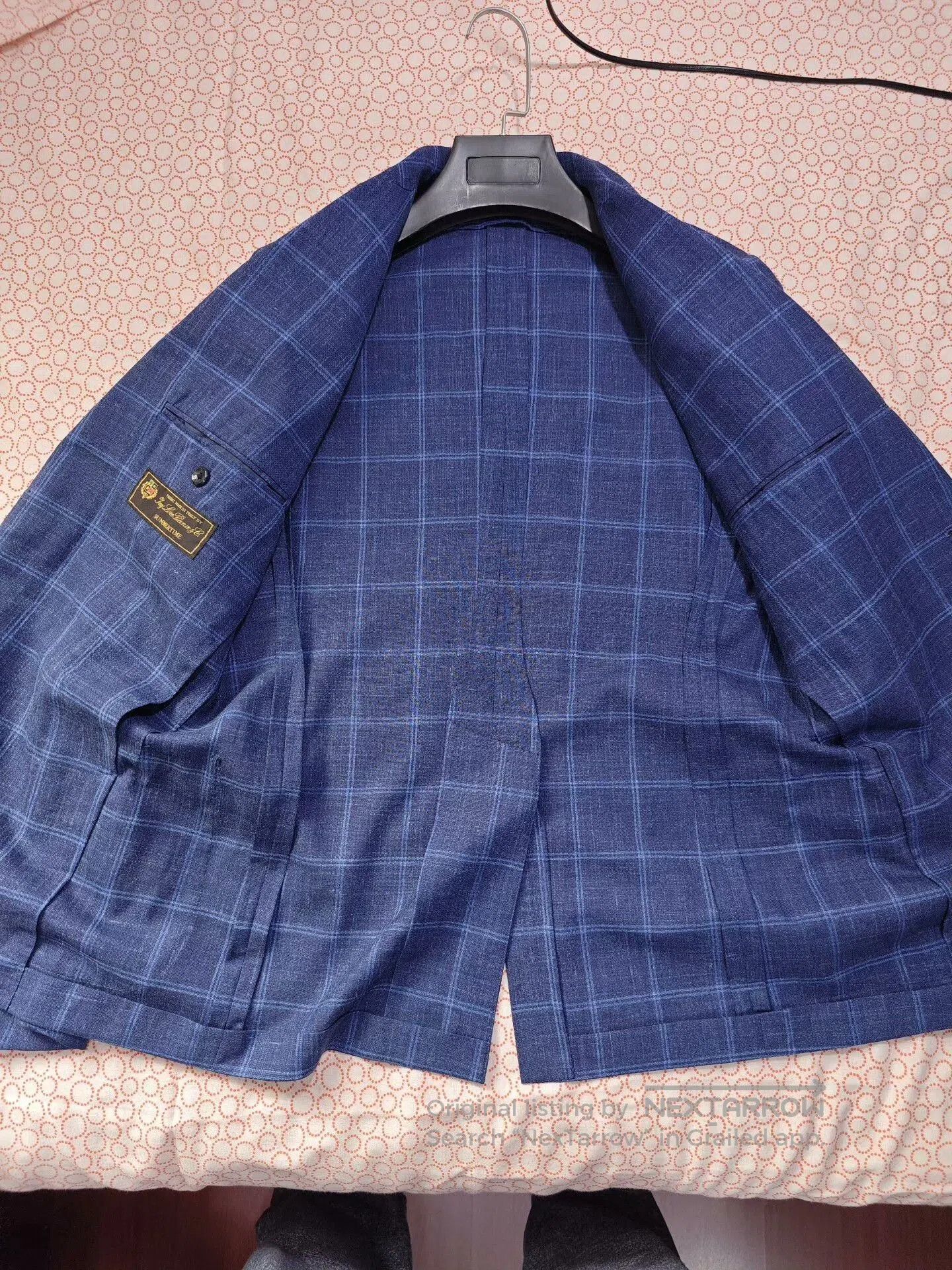 Loro Piana Loro Piana Blue Check Blazer. Size US S / EU 44-46 / 1 - 6 Thumbnail