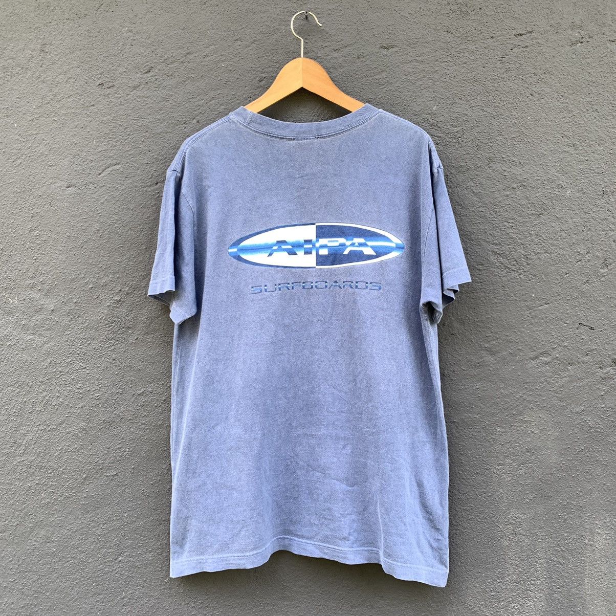 Vintage Thrashed Faded Y2K Aipa Surfboard Brand Oversized Tee Size US L / EU 52-54 / 3 - 1 Thumbnail