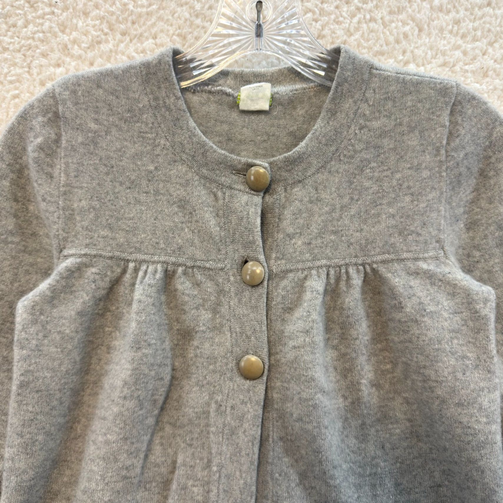 J.Crew J Crew Cashmere Cardigan Sweater Top XS Small Womens Grey Casual Minimalist Vintage Shirt Size XS / US 0-2 / IT 36-38 - 3 Thumbnail