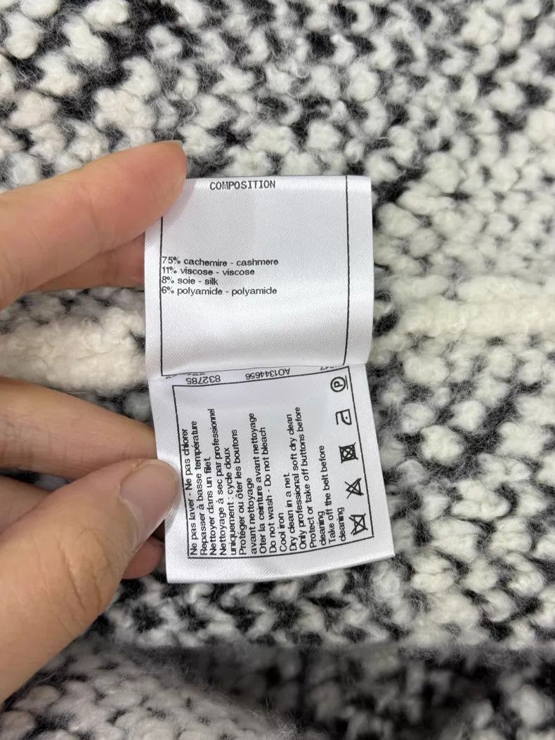 Chanel Chanel Black and white plaid cashmere knitted cardigan jac Size XXS / US 00 / IT 34 - 6 Thumbnail