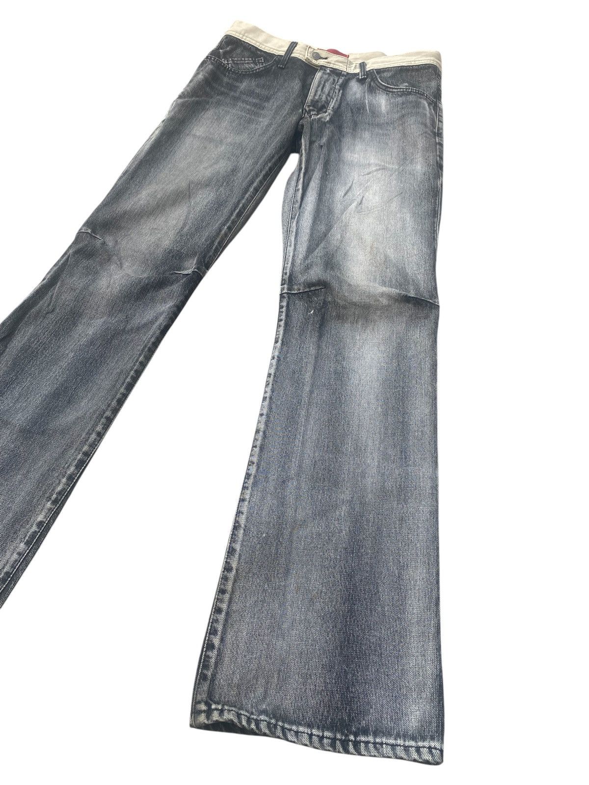 If Six Was Nine × Tornado Mart Flare Jeans Eswin Function Faded Washed Size US 32 / EU 48 - 2 Thumbnail