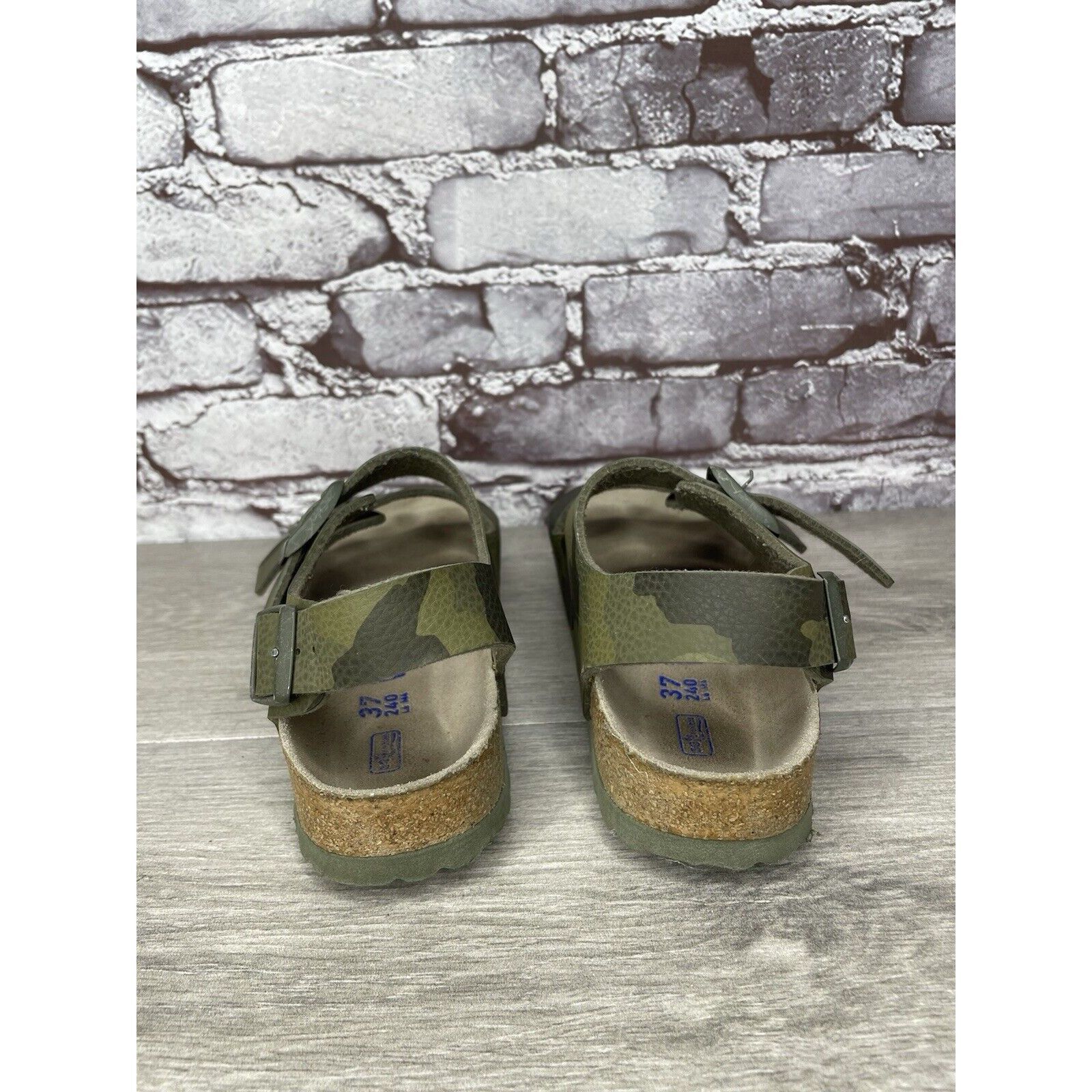 Birkenstock Birkenstock Milano Army Green Leather Ankle Strap Sandals Wo Size US 6.5 / IT 36.5 - 5 Thumbnail