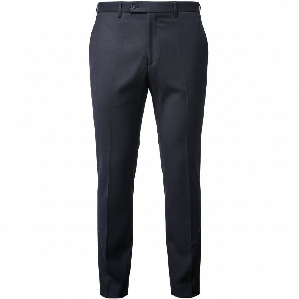 Calvin Klein Calvin Klein Men Slim-Fit Black Flat Front Dress Pants 34/32 Size US 34 / EU 50 - 1 Thumbnail