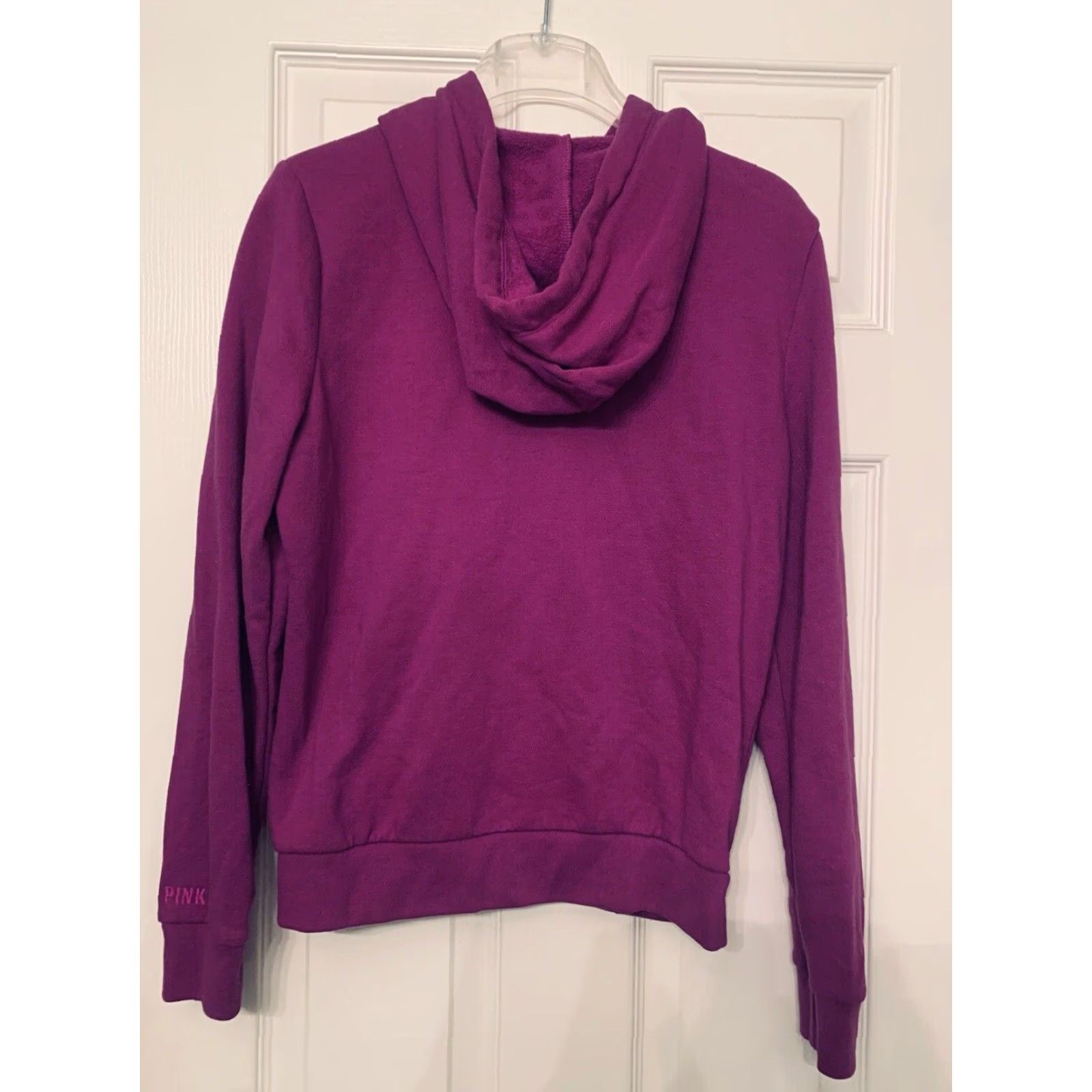 Victoria's Secret Victoria's Secret PINK Purple Full Zip Hoodie Women M Regular Hooded Pockets Logo Zip Size M / US 6-8 / IT 42-44 - 3 Thumbnail