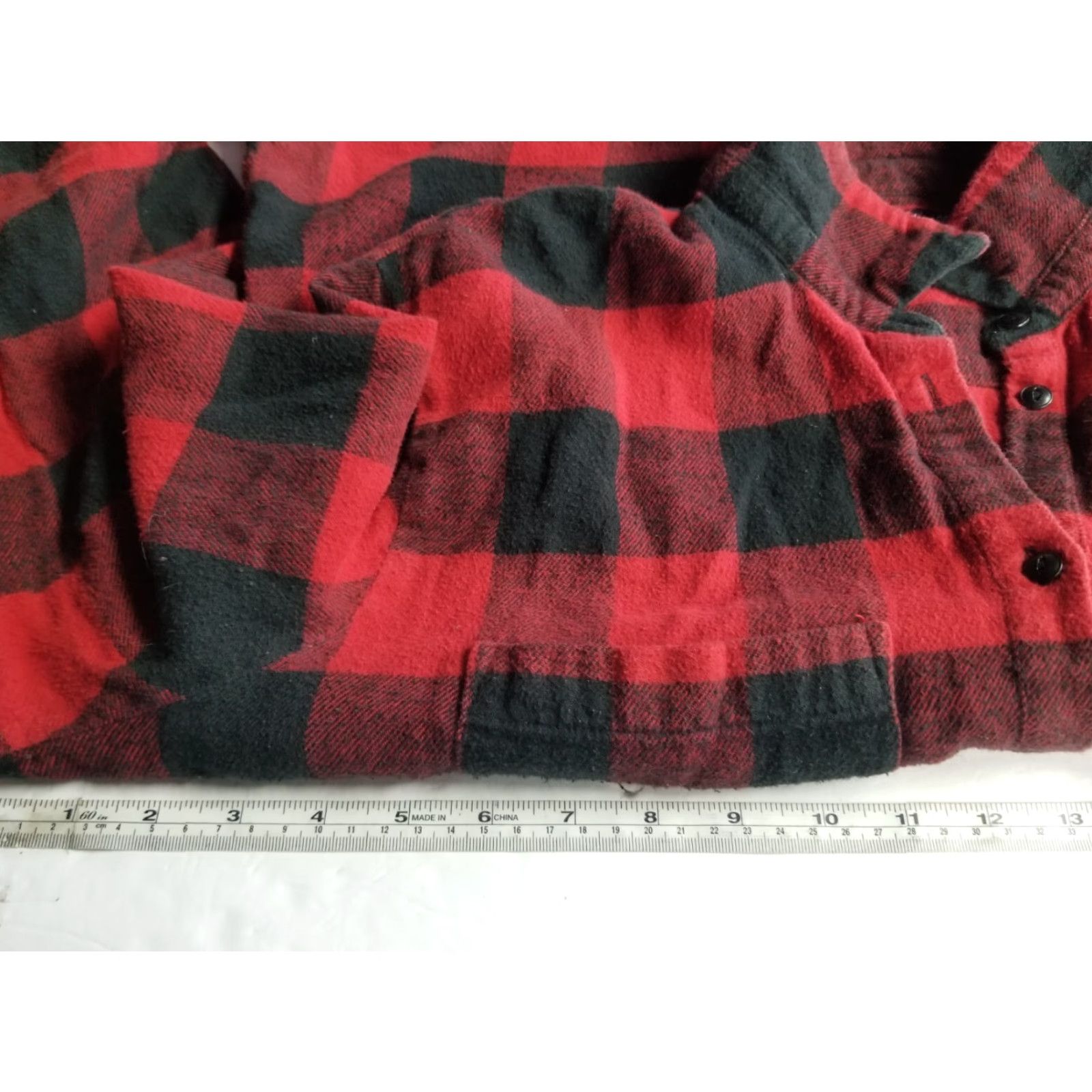 Madewell Madewell Shirt Womens Large Oversized Red Black Plaid Button Up Ladies Size L / US 10 / IT 46 - 3 Thumbnail