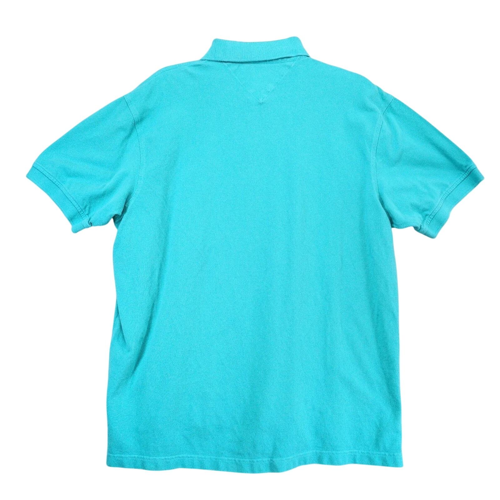 Tommy Hilfiger Tommy Hilfiger Teal Pique Polo Shirt Men's XL Short Sleeve Size US XL / EU 56 / 4 - 2 Thumbnail