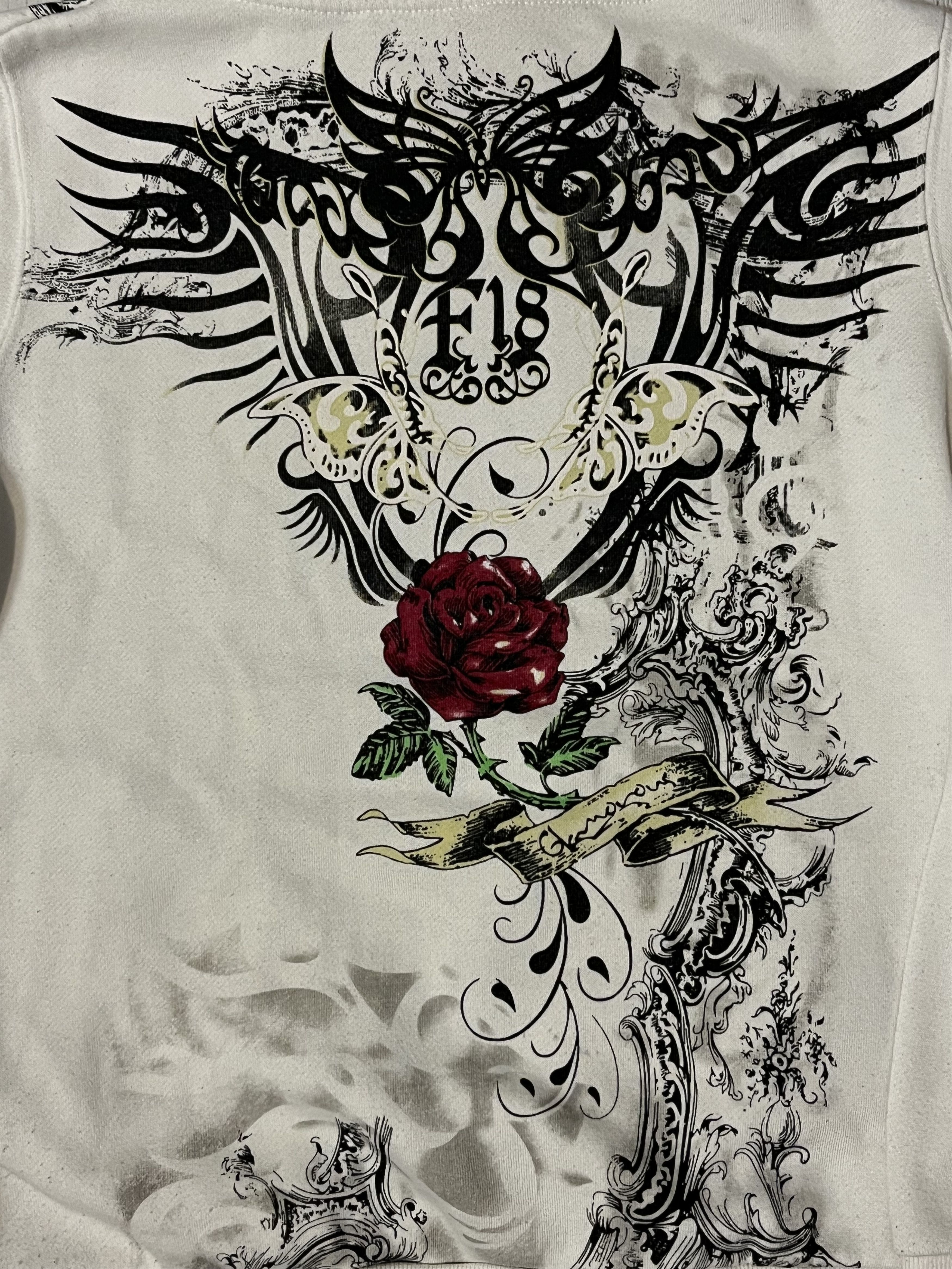 Christian Audigier × Ed Hardy × Vintage Vintage Tattoo Ed Hardy Style Zip Hoodie Drip Size S / US 4 / IT 40 - 6 Thumbnail