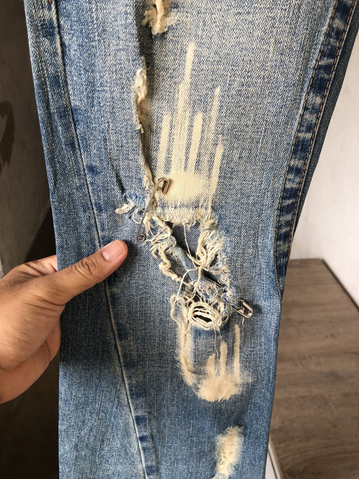 True Religion Rare❗️Vintage True Religion Distressed Boot Cut Jeans Size 26" / US 2 / IT 38 - 7 Thumbnail