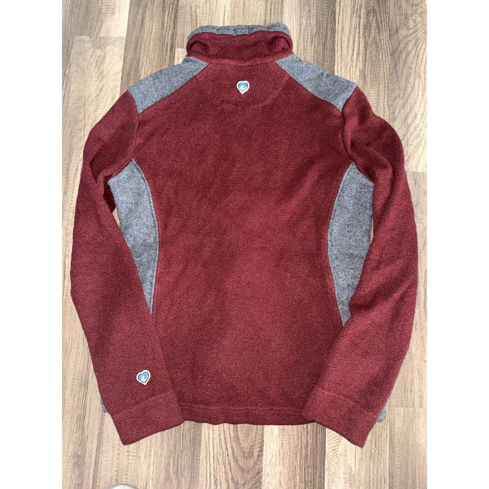 Vintage Kuhl Jacket Womens Full Zip Tech Gray Maroon Medium 18x24 Size M / US 6-8 / IT 42-44 - 4 Thumbnail