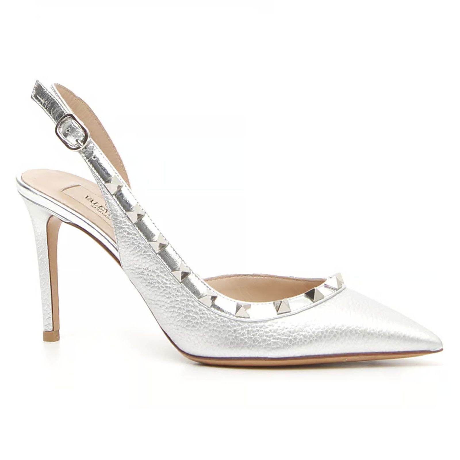 Valentino Rockstud 85 Classic Slingback Strap Sandal Heel Pump 35 Size US 5 / IT 35 - 3 Thumbnail