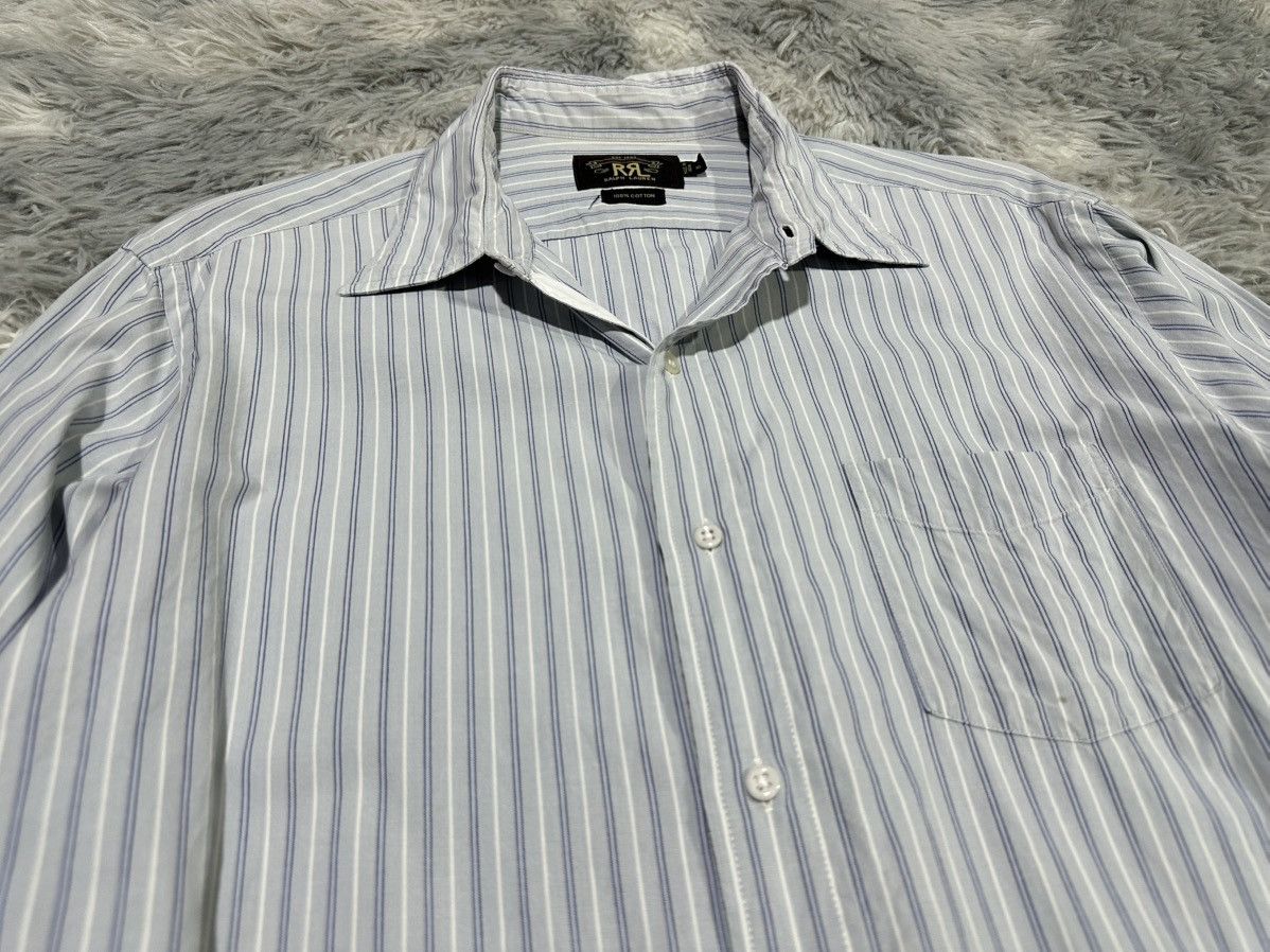 RRL Ralph Lauren 🔥Vintage RRL By Ralph Lauren Striped Shirt Size US XL / EU 56 / 4 - 2 Thumbnail