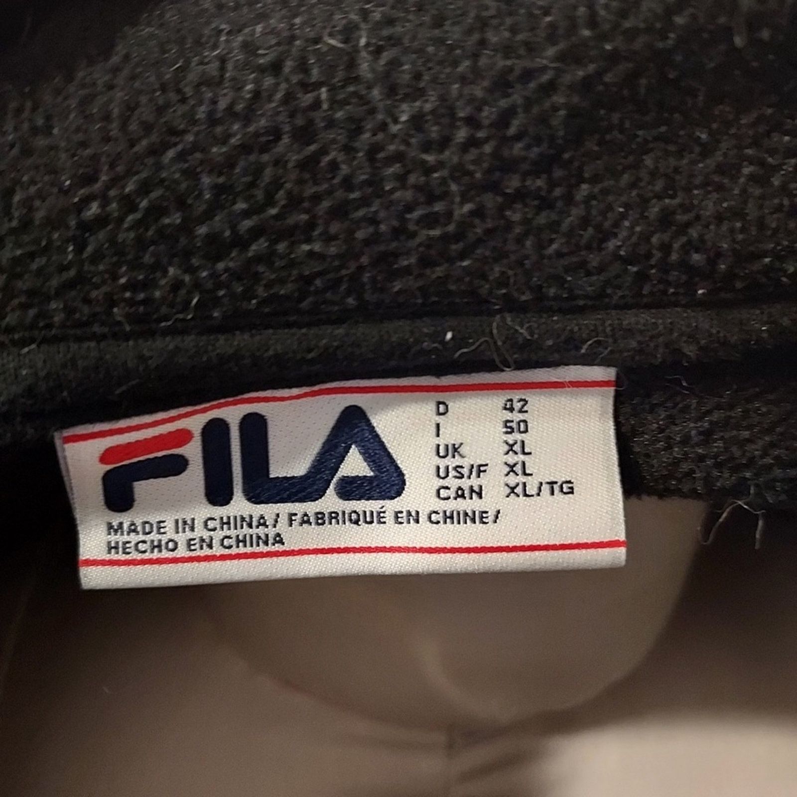 Fila FILA Retro 80's Black Neon White Fleece Quarter Ski Sweater Size XL / US 12-14 / IT 48-50 - 7 Thumbnail