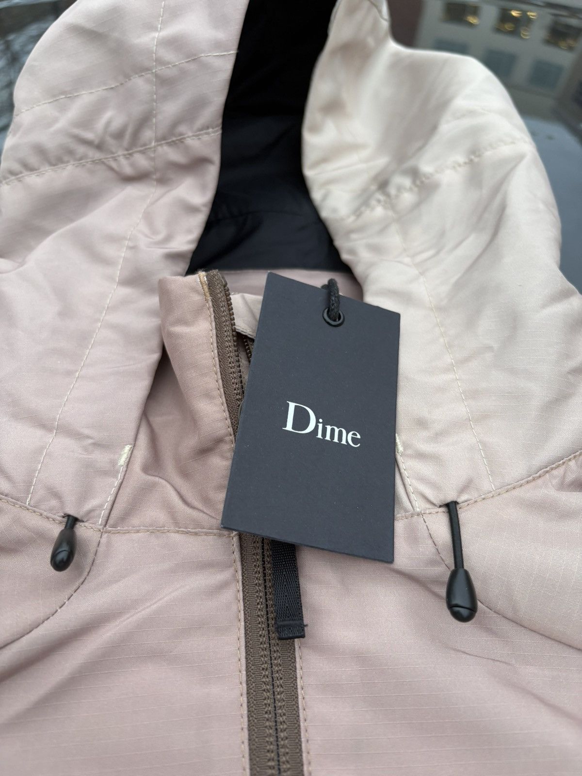 Dime Dime brand new brown light rain jacket Size US L / EU 52-54 / 3 - 3 Thumbnail