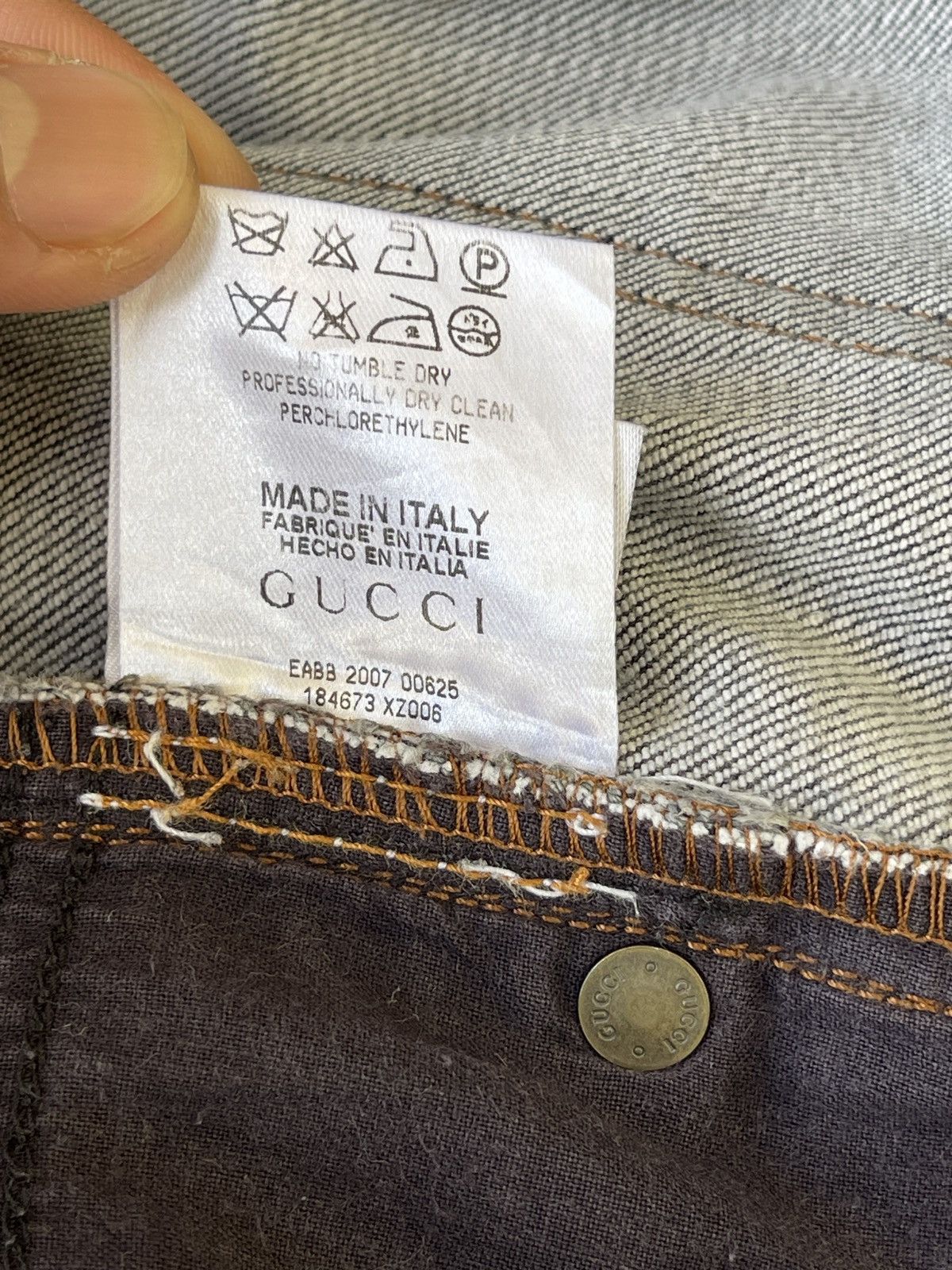 Gucci Vintage🔥Gucci🔥Flared Elastane Denim Y2k Size 29" - 13 Thumbnail