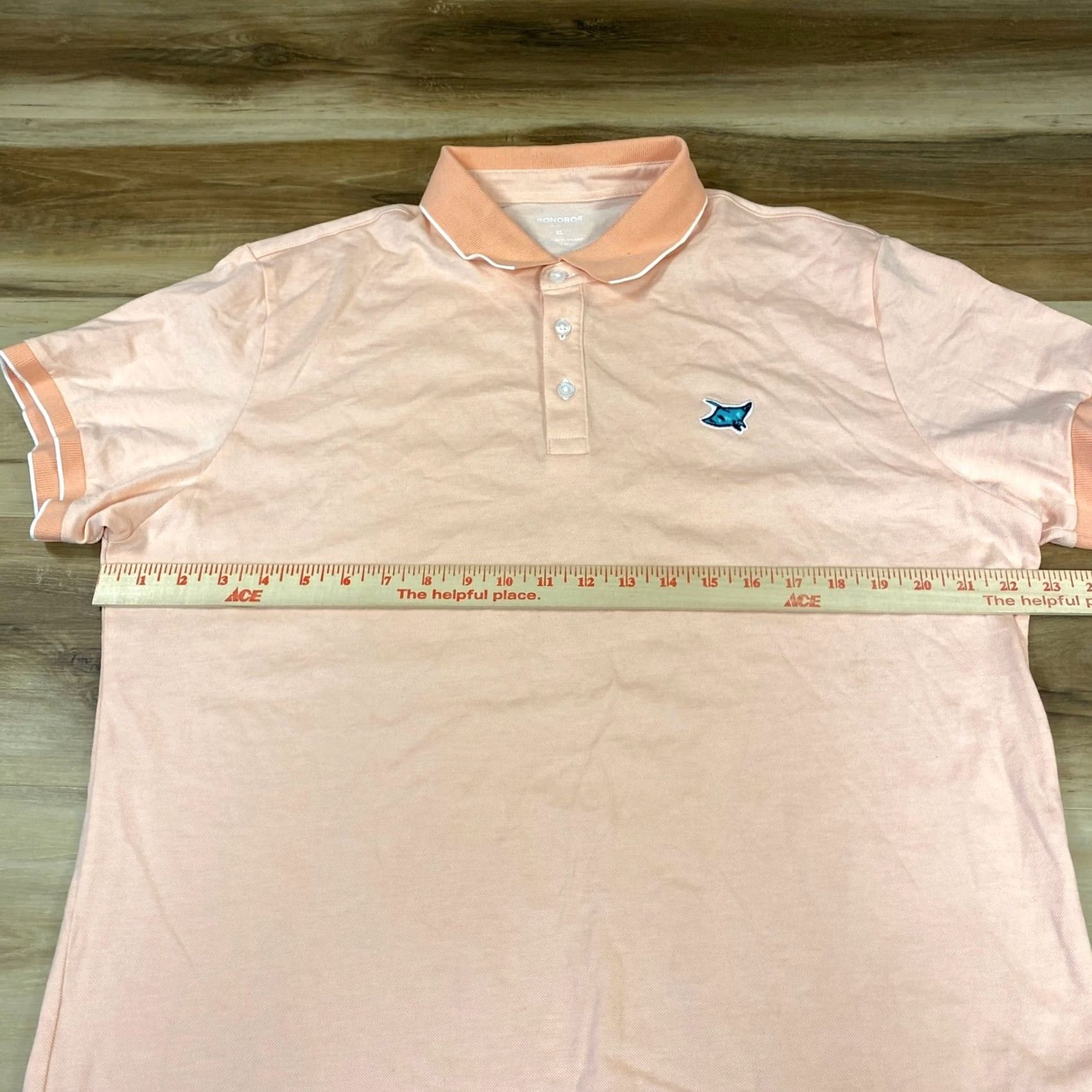 Bonobos Bonobos Slim Fit Polo Shirt Peach XL Cotton Logo Tipped Slim Casual Men Size US XL / EU 56 / 4 - 7 Thumbnail