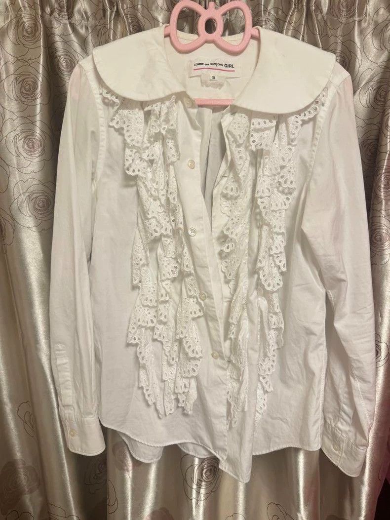 Comme des Garcons Comme Des Garcons White vintage lace top Size S / US 4 / IT 40 - 1 Thumbnail