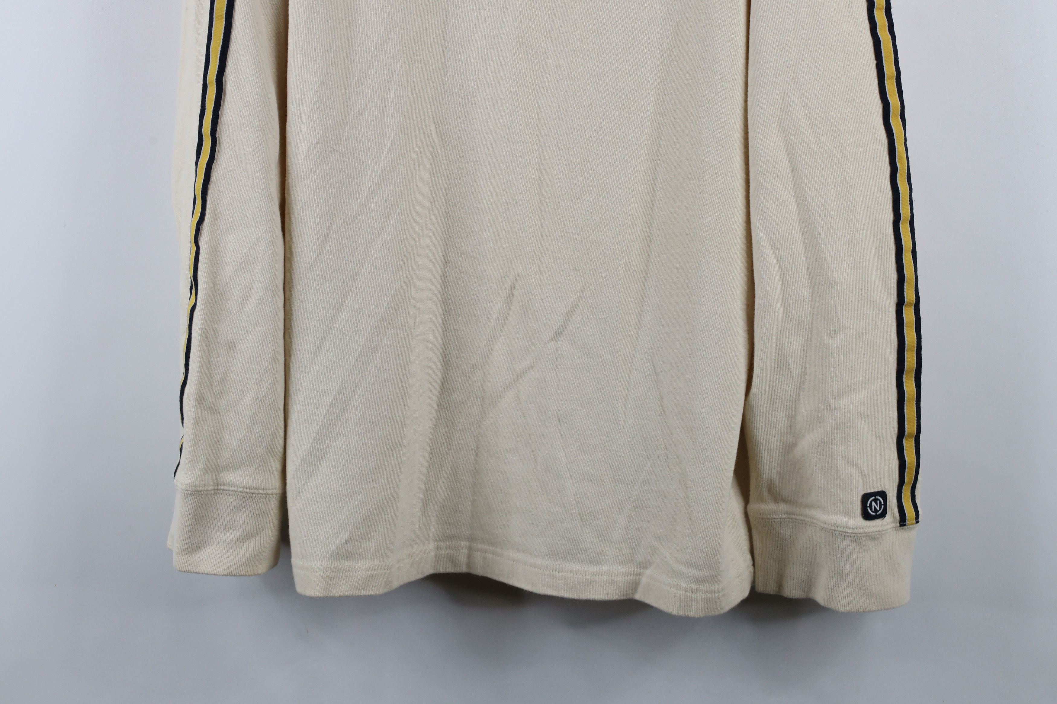 Nautica × Vintage Vintage 90s Nautica Spell Out Striped Long Sleeve T-Shirt Size US XL / EU 56 / 4 - 3 Thumbnail
