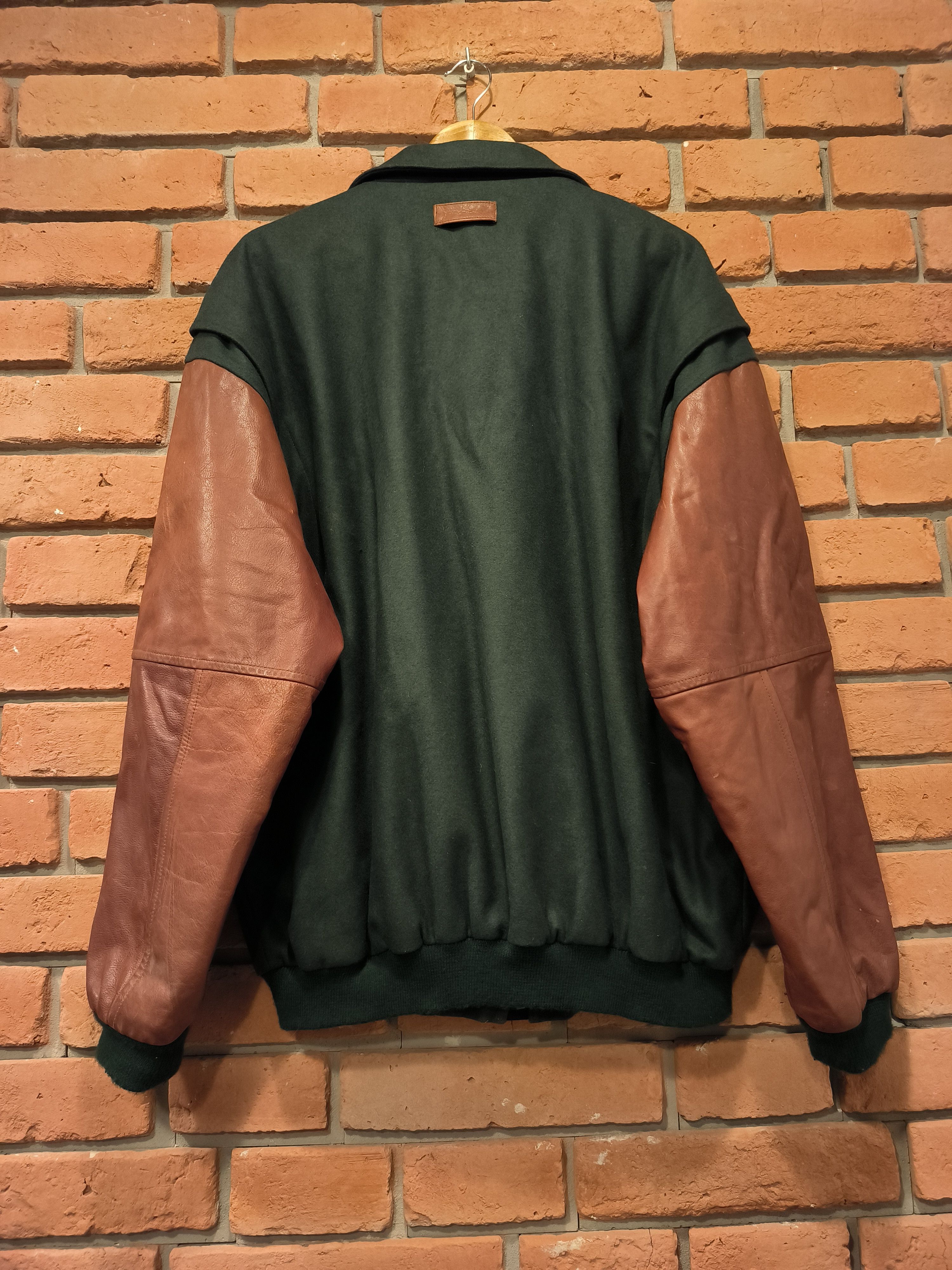 Vintage Vintage Scania Varsity Jacket Bomber Wool Green Regenta Size US XL / EU 56 / 4 - 5 Thumbnail