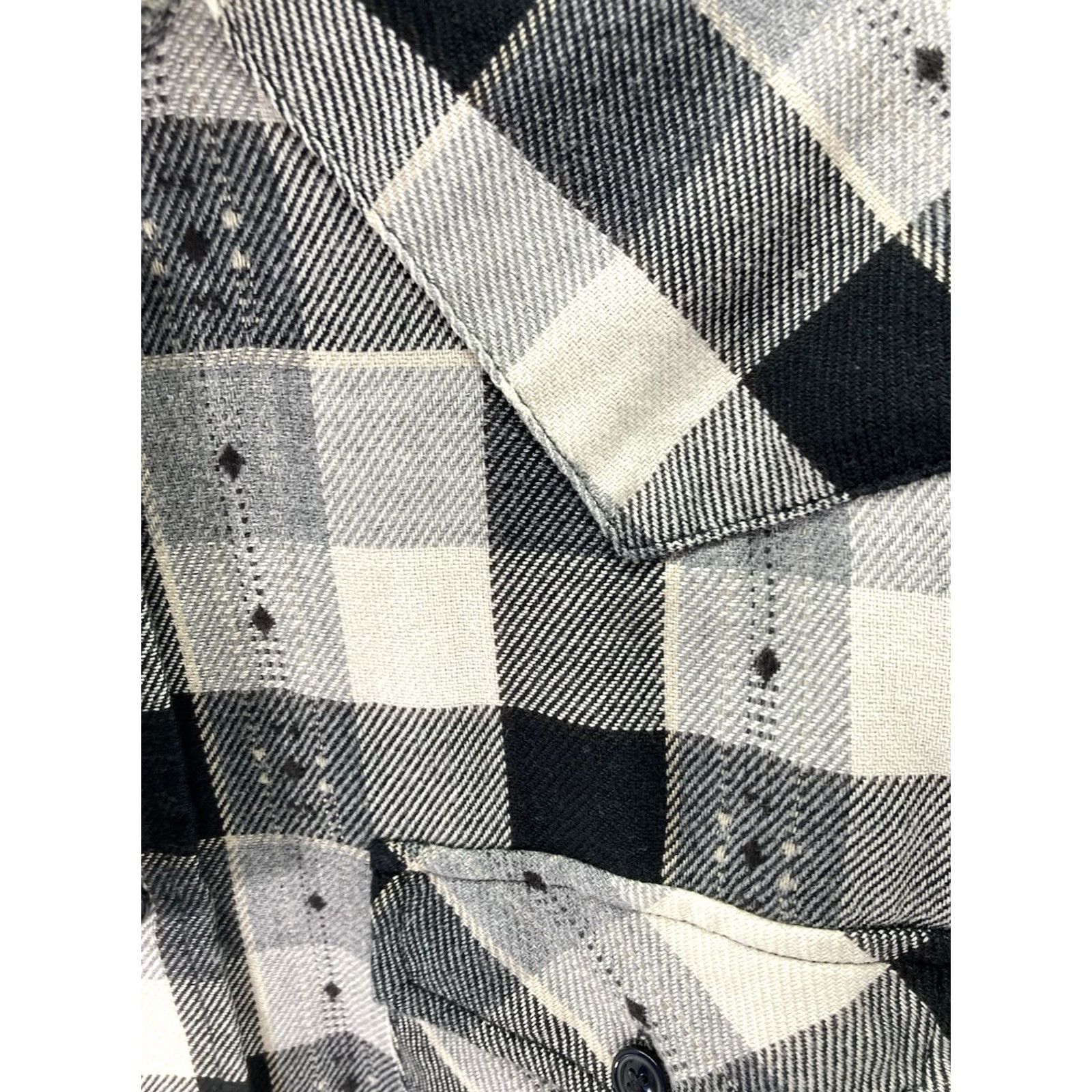 Frye Frye Jacquard Flannel Shirt Men Size S Black Plaid Long Sleeve Button-Up NWT Size US S / EU 44-46 / 1 - 4 Thumbnail