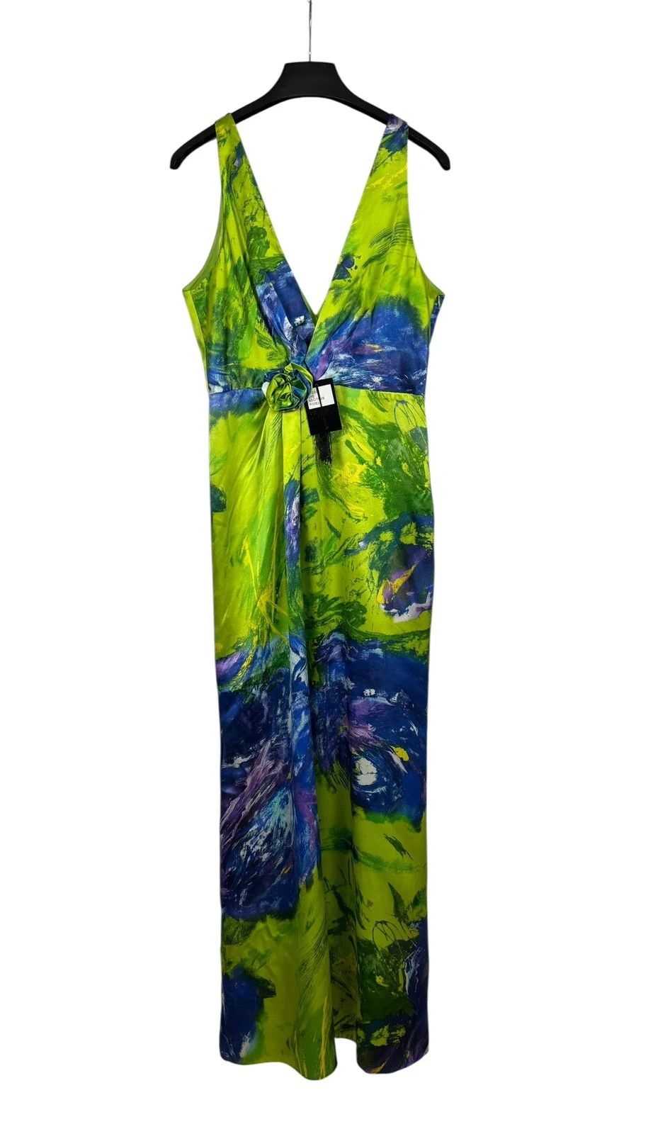 Other Renato Nucci Long Silk Dress Printed Draped size 42 Size L / US 10 / IT 46 - 10 Thumbnail