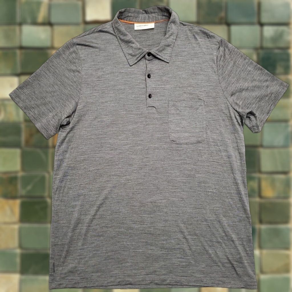 Icebreaker Icebreaker Shirt Mens XL Gray Wool Blend Outdoor Technical Polo Gorp Short Sleeve Solid 90s? Size US XL / EU 56 / 4 - 1 Thumbnail