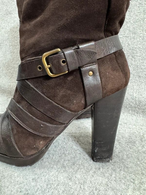Stuart Weitzman Stuart Weitzman Wraparound Leather Suede Strap Boots 38 Size US 7.5 / IT 37.5 - 10 Thumbnail
