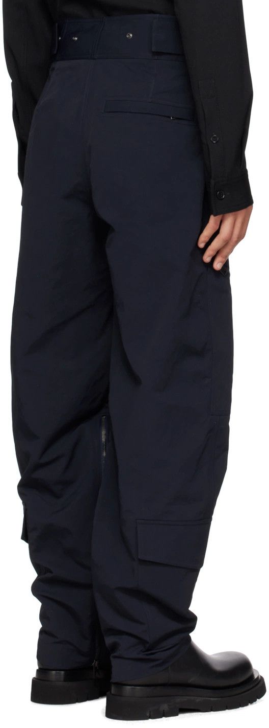 Bottega Veneta Navy Blue Nylon Barrel-Leg Zip Cargo Pants Size US 32 / EU 48 - 5 Thumbnail