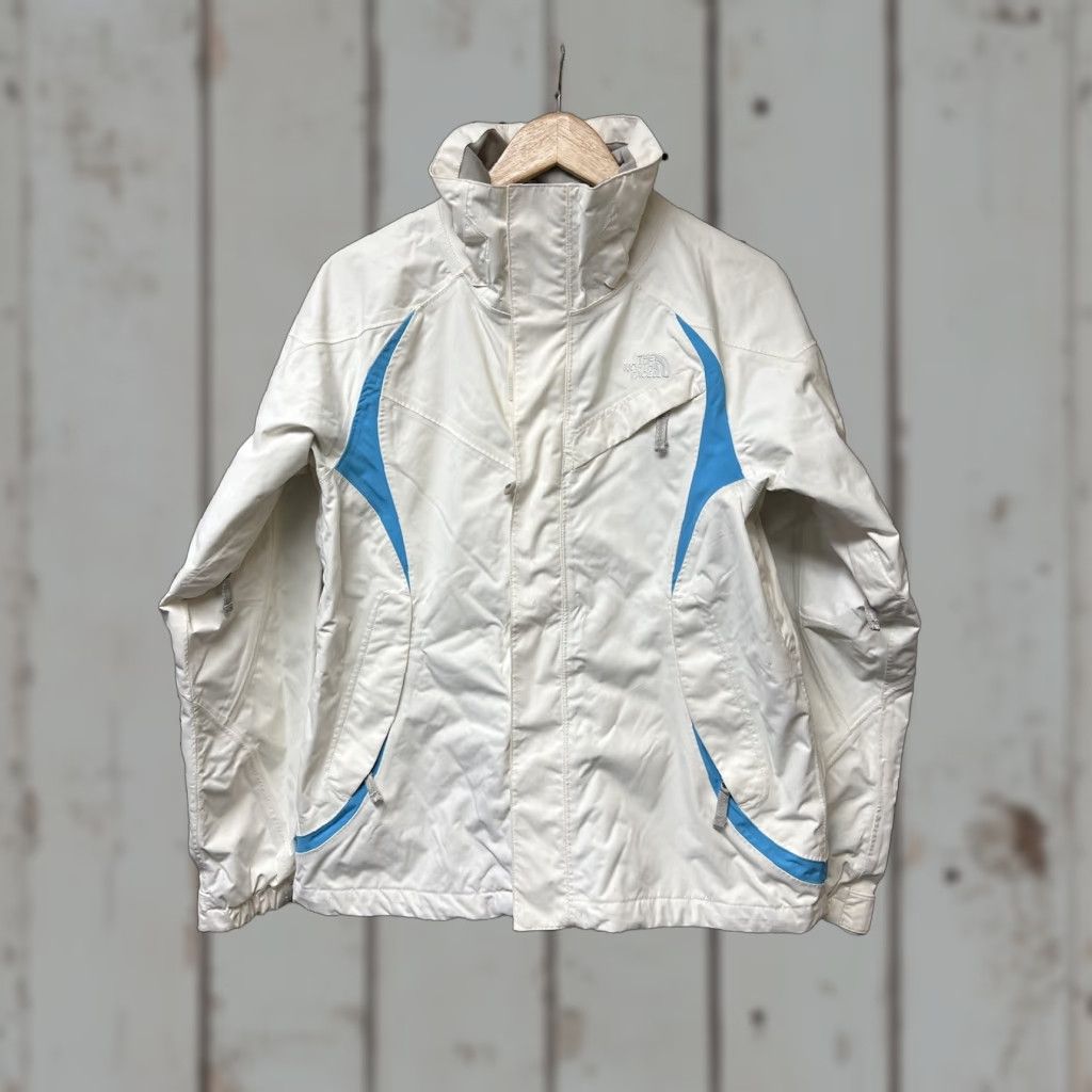 The North Face The North Face Womens Jacket Hyvent Medium White Hooded Ski Shell Vents Full Zip Size M / US 6-8 / IT 42-44 - 1 Thumbnail