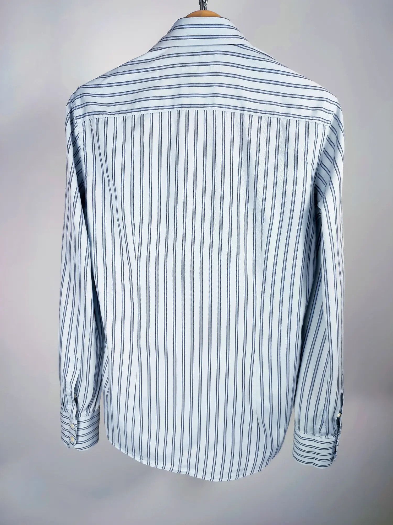 Balenciaga Balenciaga BB logo stripe vintage shirt Size US L / EU 52-54 / 3 - 5 Thumbnail