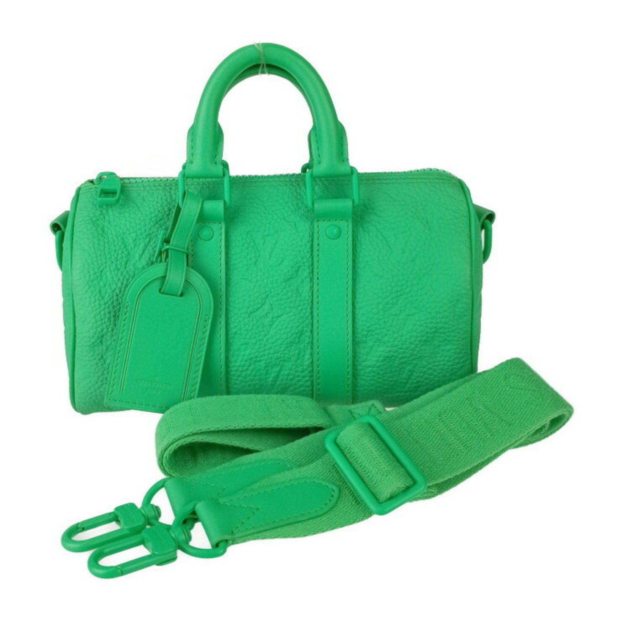 Louis Vuitton Louis Vuitton Handbag Keepall Bandouliere 25 M20929 MINTY GREEN Green Taurillon Monogram Leather Women's Mini Boston Shoulder Bag Size ONE SIZE - 1 Thumbnail