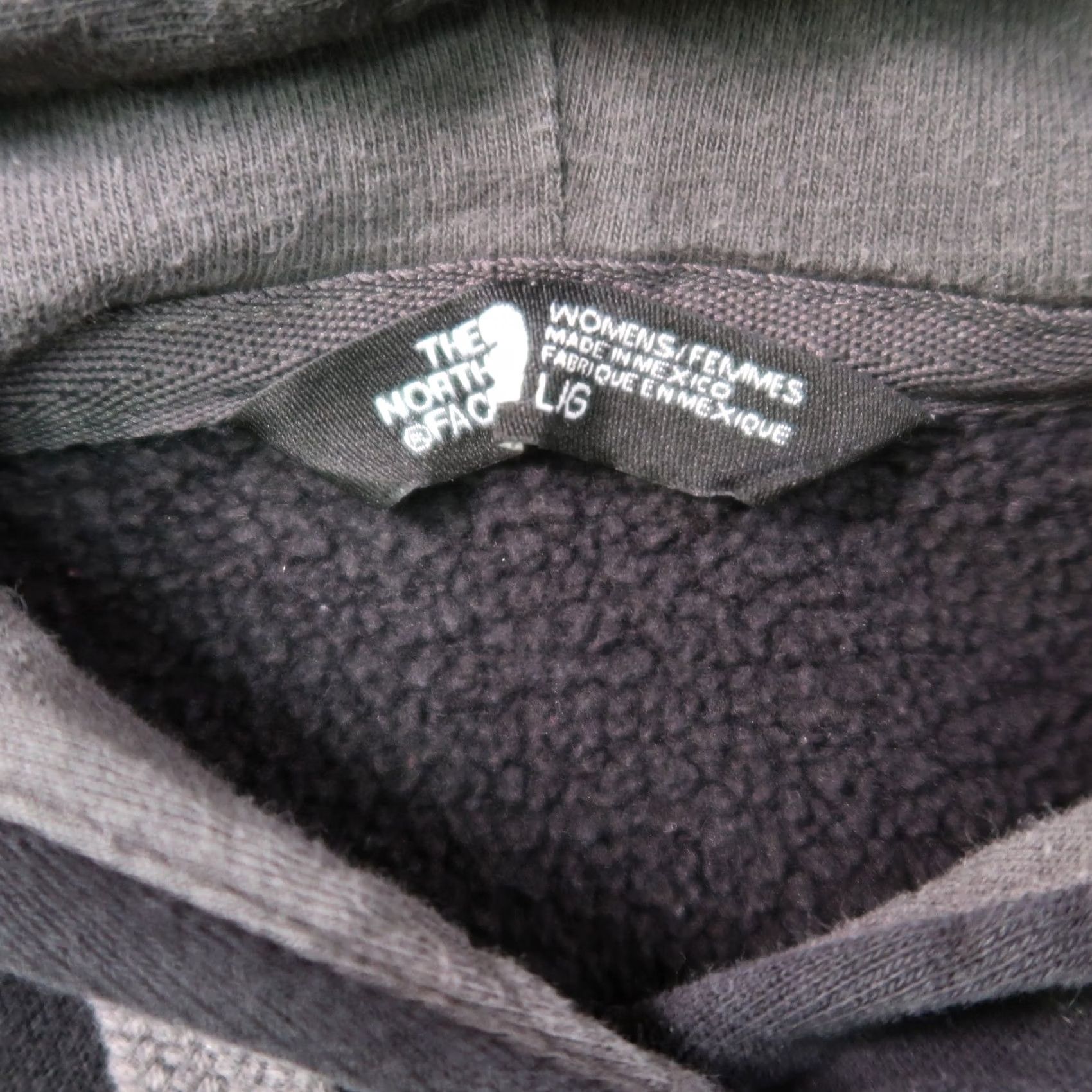 The North Face The North Face Hoodie Women's L Black Fleece Sweatshirt Hooded Zip Logo Long Sleeve Pullover Size L / US 10 / IT 46 - 3 Thumbnail