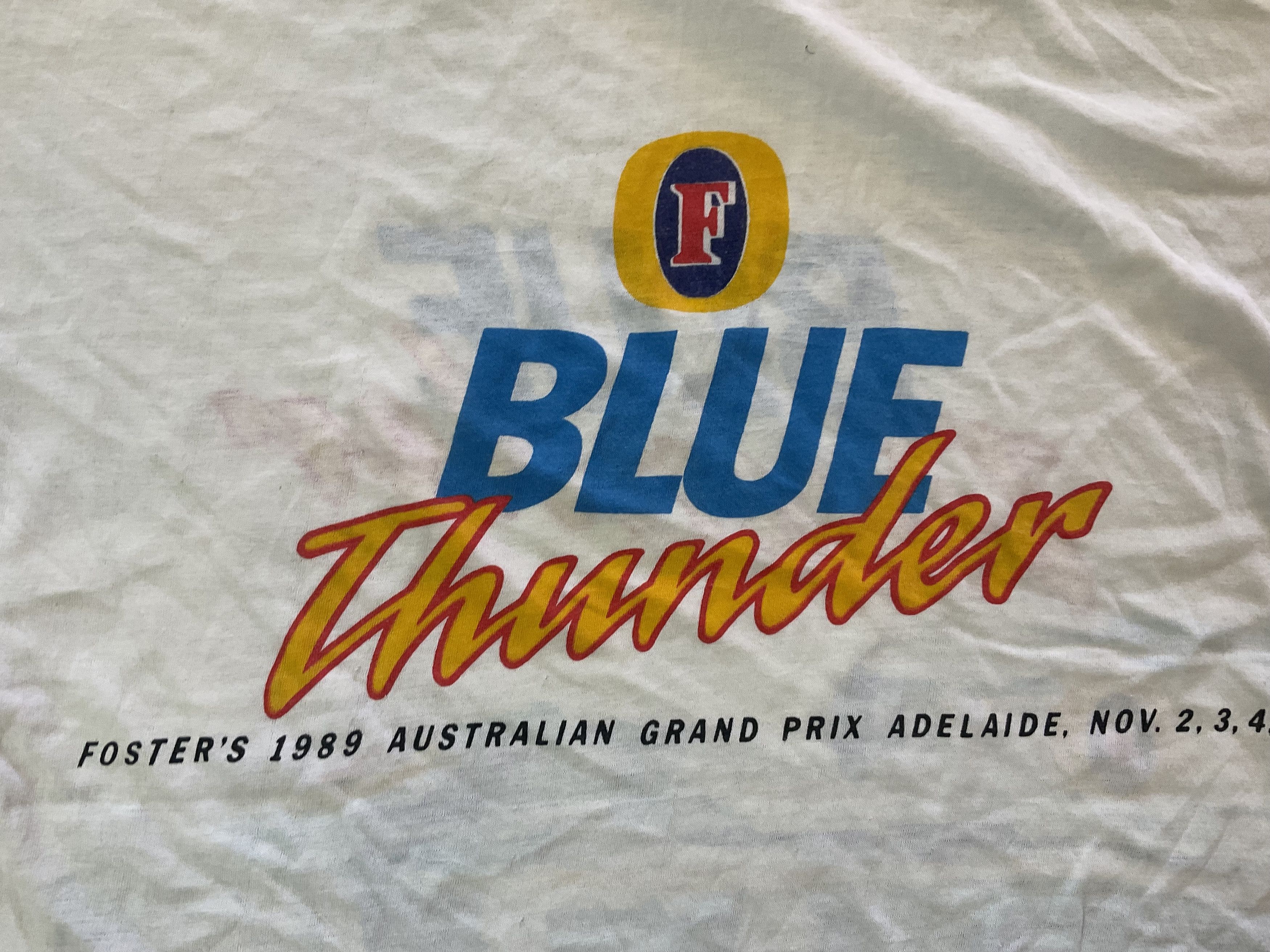 Formula 1 Vtg Blue Thunder Foster's 1989 Australian Formula One Tee Size US L / EU 52-54 / 3 - 4 Thumbnail