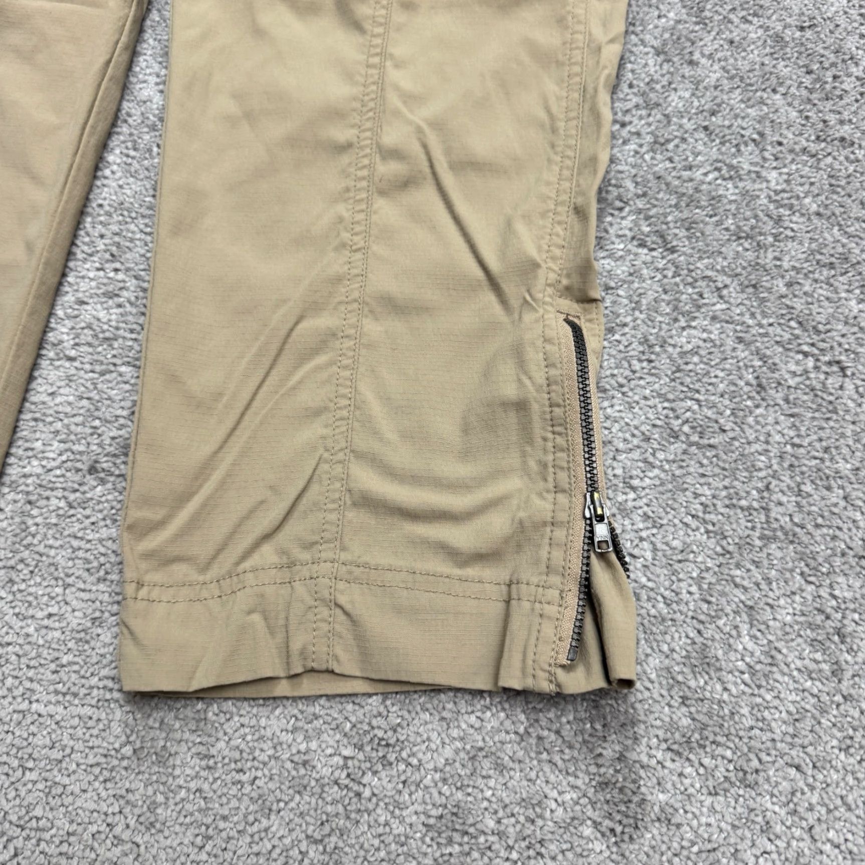 Prana Prana Capri Pants Womens 8 Brown Tan Ankle Zip Straigt Leg Outdoor Hiking 32x22 Size 30" / US 8 / IT 44 - 7 Thumbnail