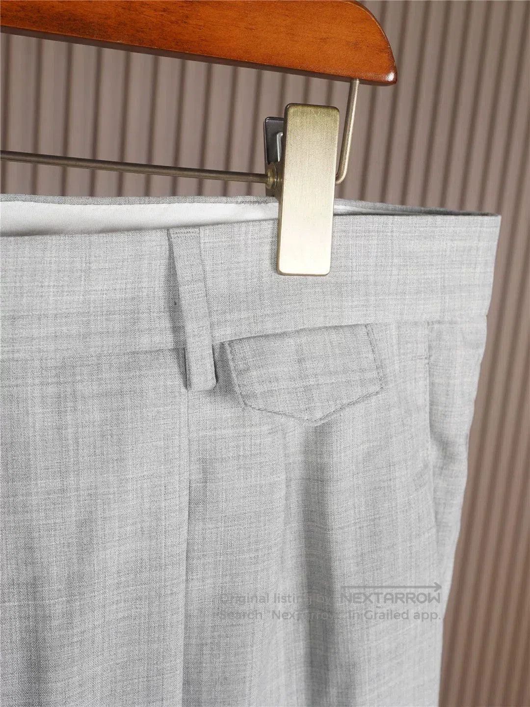 Brunello Cucinelli Brunello Cucinelli Gray Wool Trousers. Size US 36 / EU 52 - 6 Thumbnail