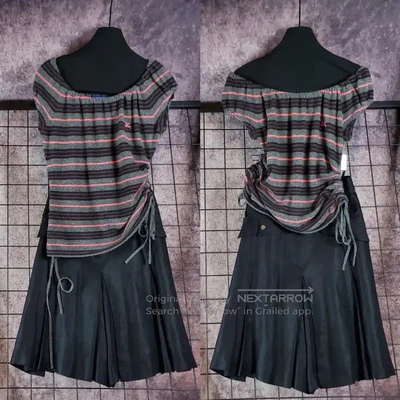 Burberry Burberry Women's Striped Cashmere Blend Knit Top. Size M / US 6-8 / IT 42-44 - 2 Thumbnail