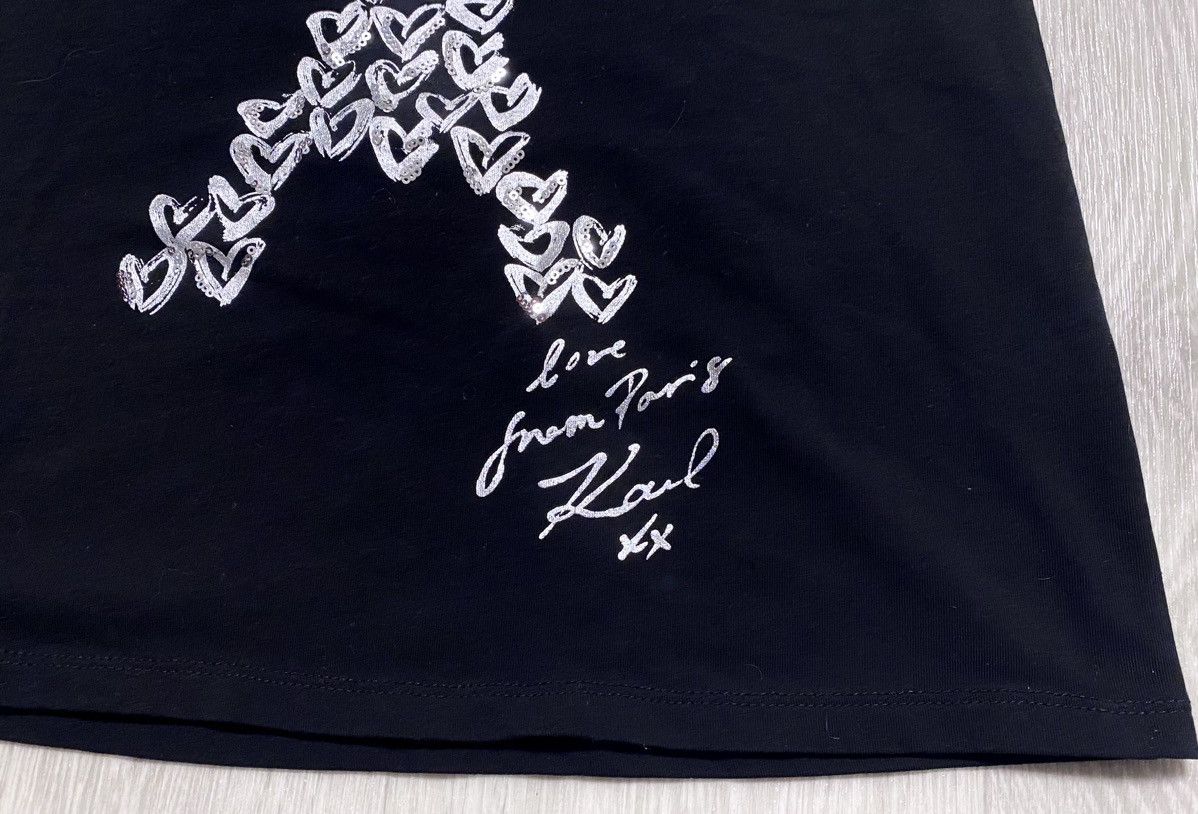 Karl Lagerfeld Women’s Karl Lagerfeld Eiffel Tower Love from Paris T-shirt Size S / US 4 / IT 40 - 6 Thumbnail