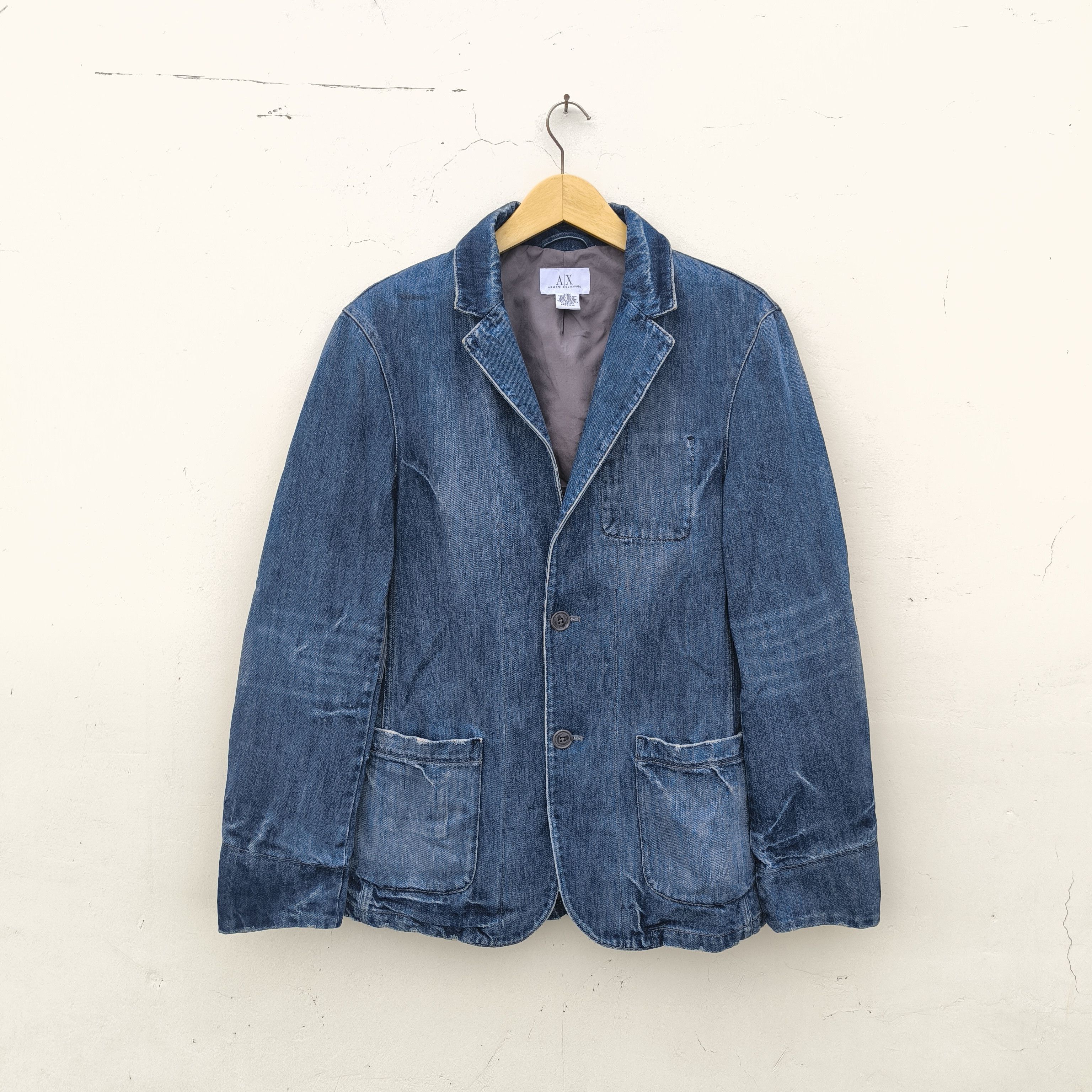 🔥very cheap🔥 Vintage denim jacket armani exchange