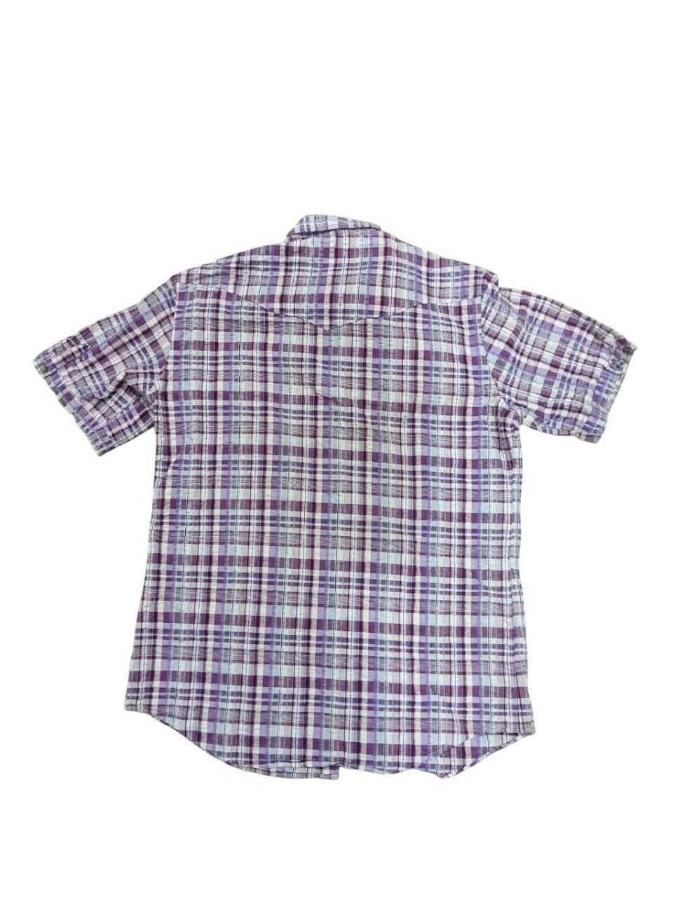 Ships Jet Blue SHIPS PEARL SNAP BUTTON SMILE POCKET PLAID WESTERN SHIRT Size US S / EU 44-46 / 1 - 2 Thumbnail