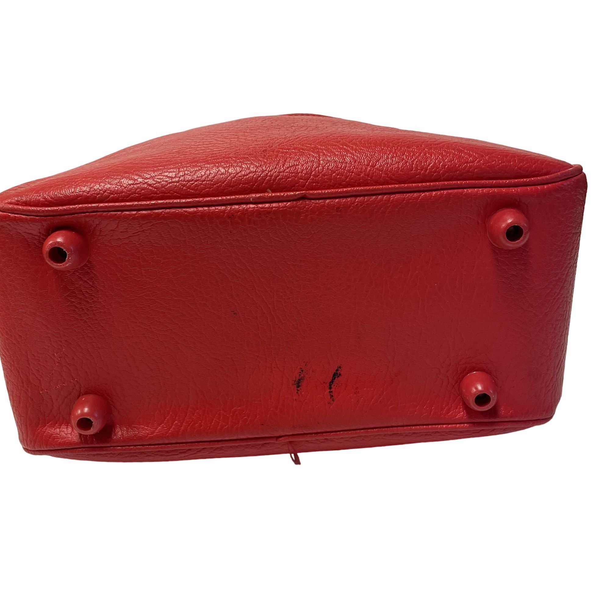 Sears Vtg SEARS Red ESCORT Carry On Tote Overnight Luggage bag Size ONE SIZE - 7 Thumbnail