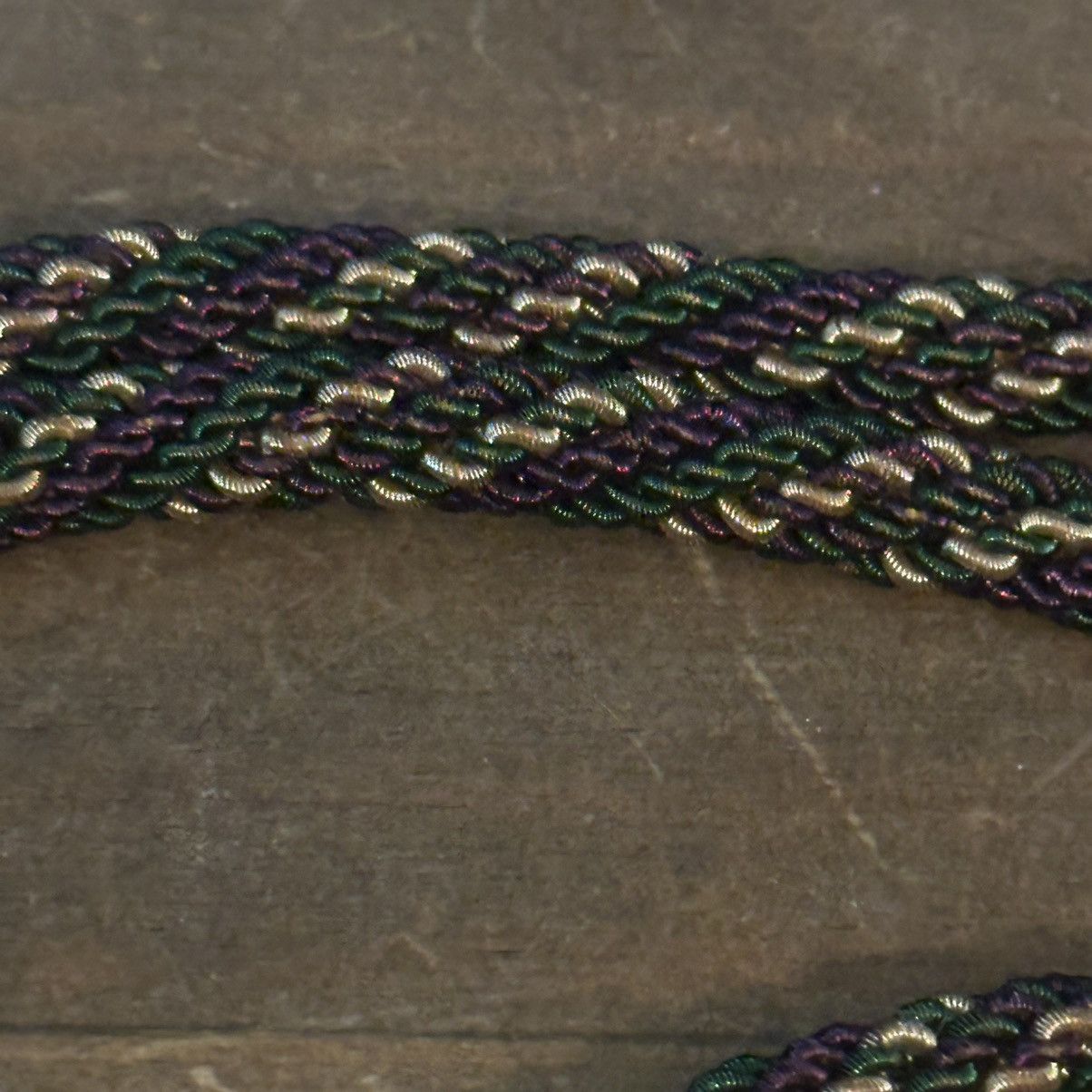 Vintage Vintage purple, green and gold rope chain necklace Size ONE SIZE - 5 Thumbnail