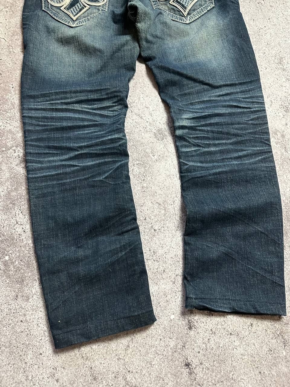 Affliction Affliction Ace Denim Jeans Y2K Embroidered size 31 Size 33" - 2 Thumbnail