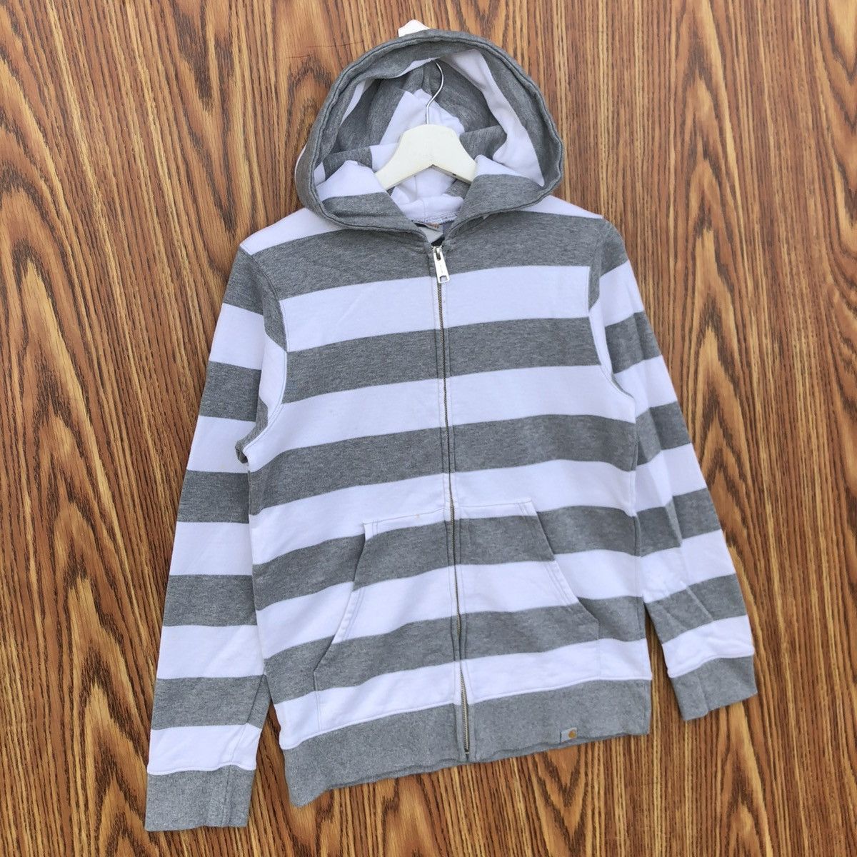 Carhartt Carhartt Striped Zipper Hoodie Size M / US 6-8 / IT 42-44 - 2 Thumbnail
