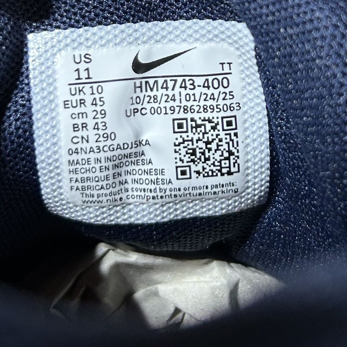Levi's × Nike Levi's x Nike Air Max 95 OG Denim 11 US NEW HM4743-400 Size US 11 / EU 44 - 6 Thumbnail