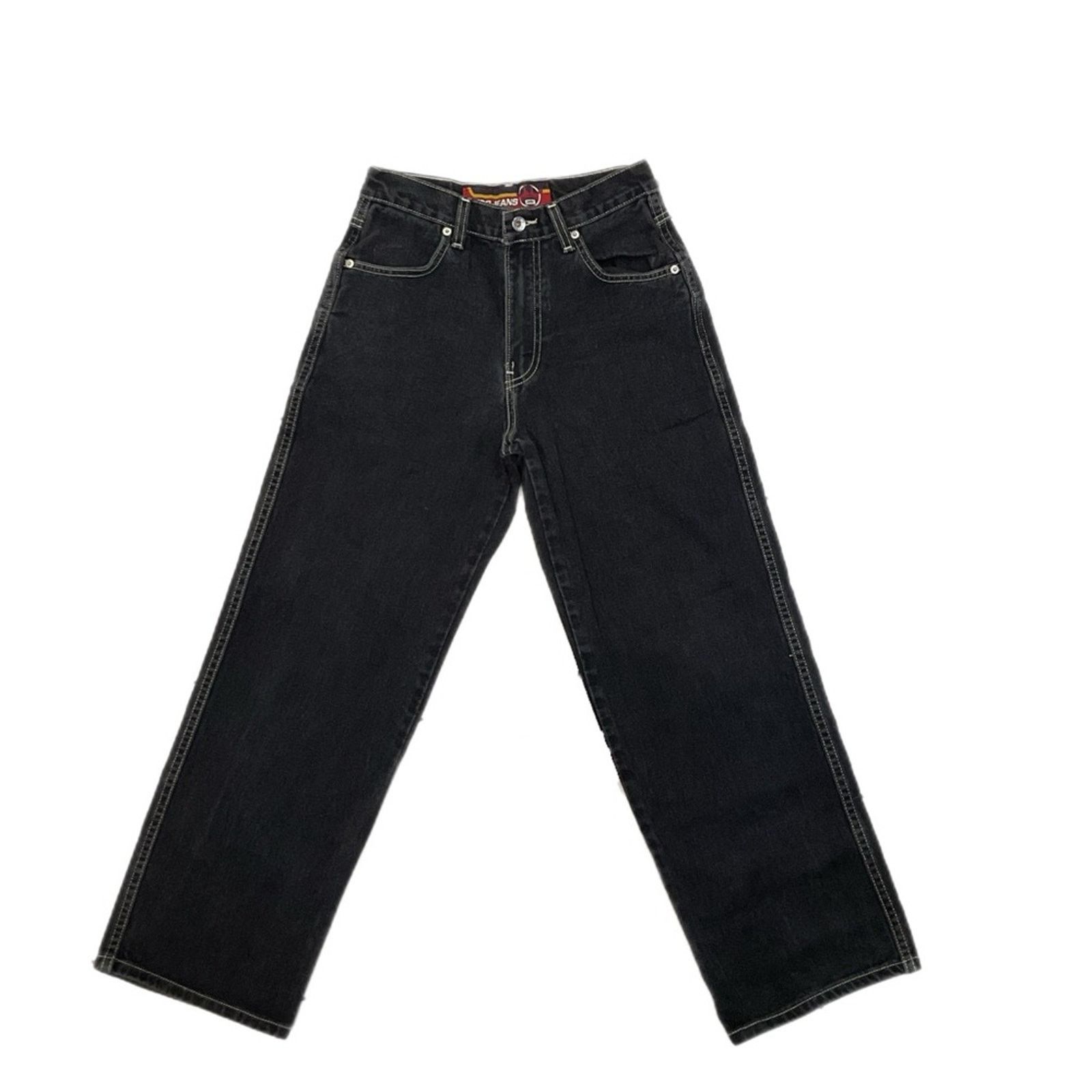 JNCO JNCO Crown Embroidered Yellow tag Black Denim Jeans Size US 28 / EU 44 - 1 Thumbnail
