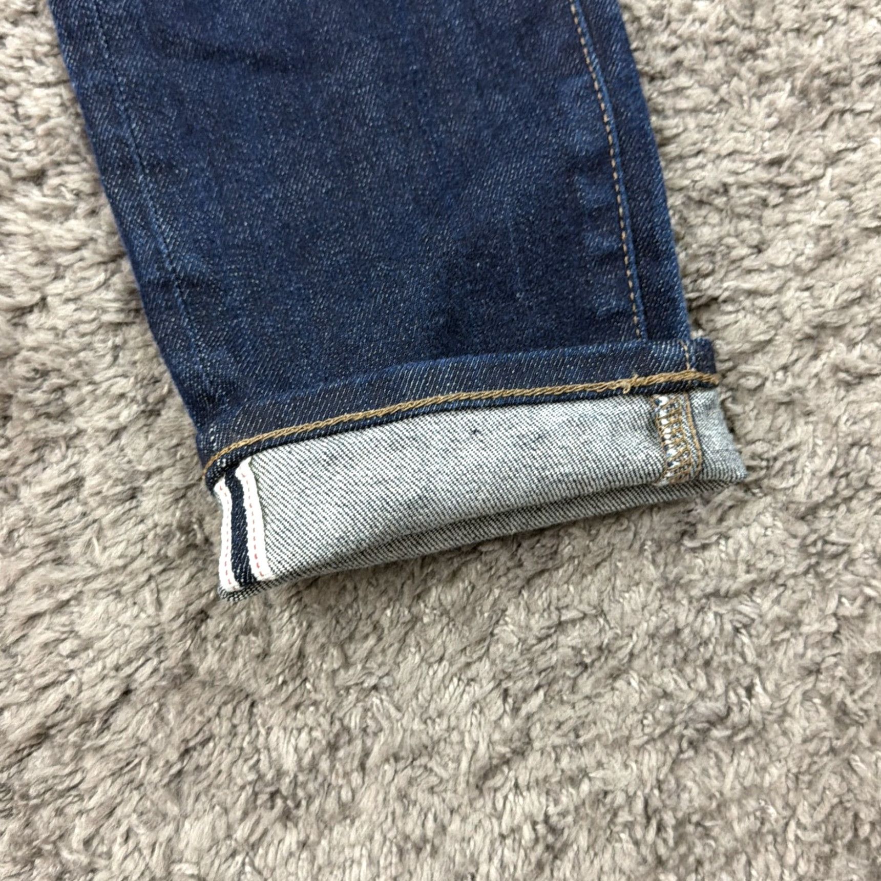 Uniqlo Uniqlo Jeans Slim Straight Stretch Dark Wash 29 Mens Regular Inseam 31 Blue Denim Kaihara Vintage No Size US 29 - 2 Thumbnail