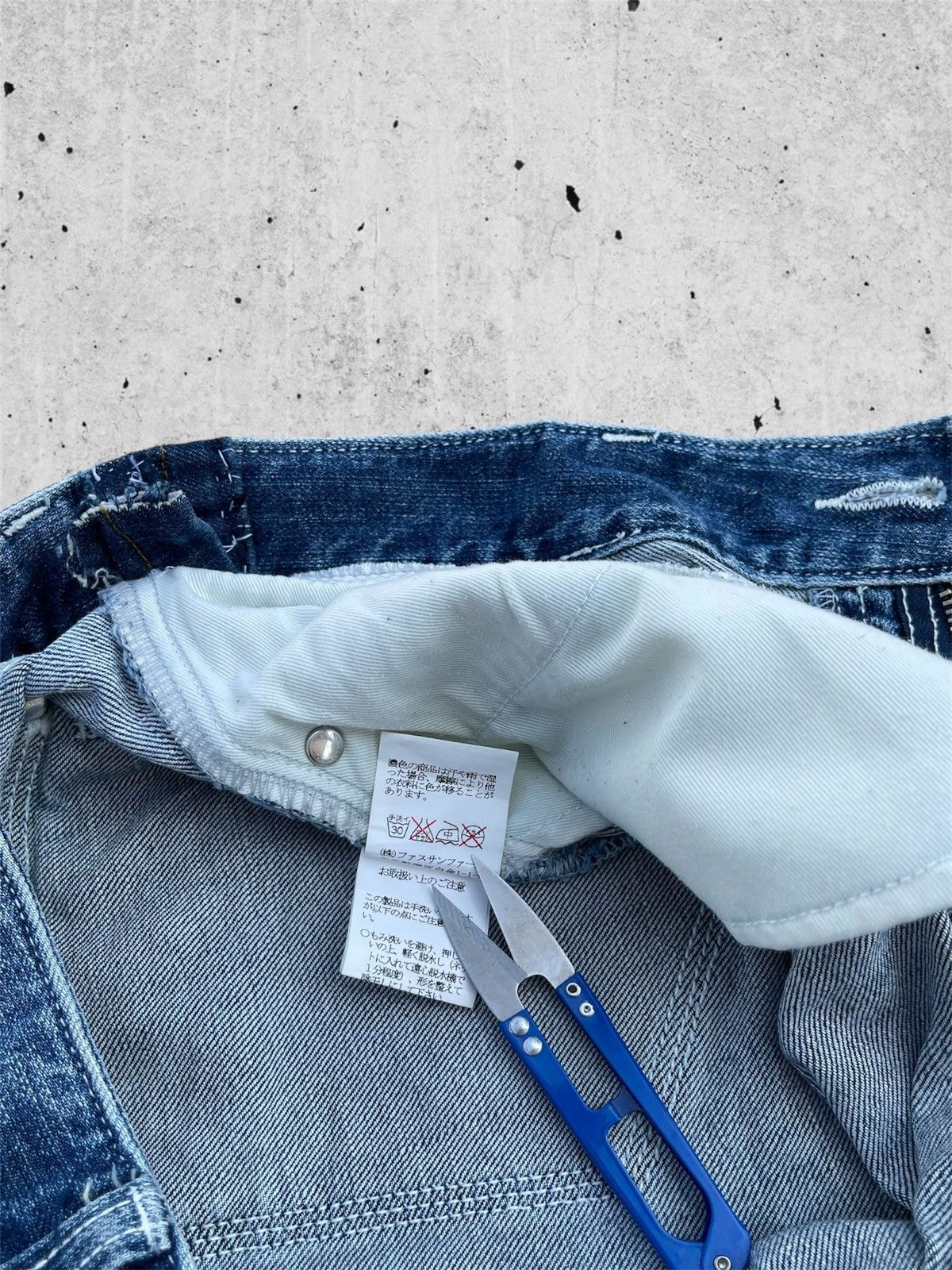 Japanese Brand 🔥 Appena Due Distressed Denim Streetwear W32🔥 Size US 32 / EU 48 - 12 Thumbnail