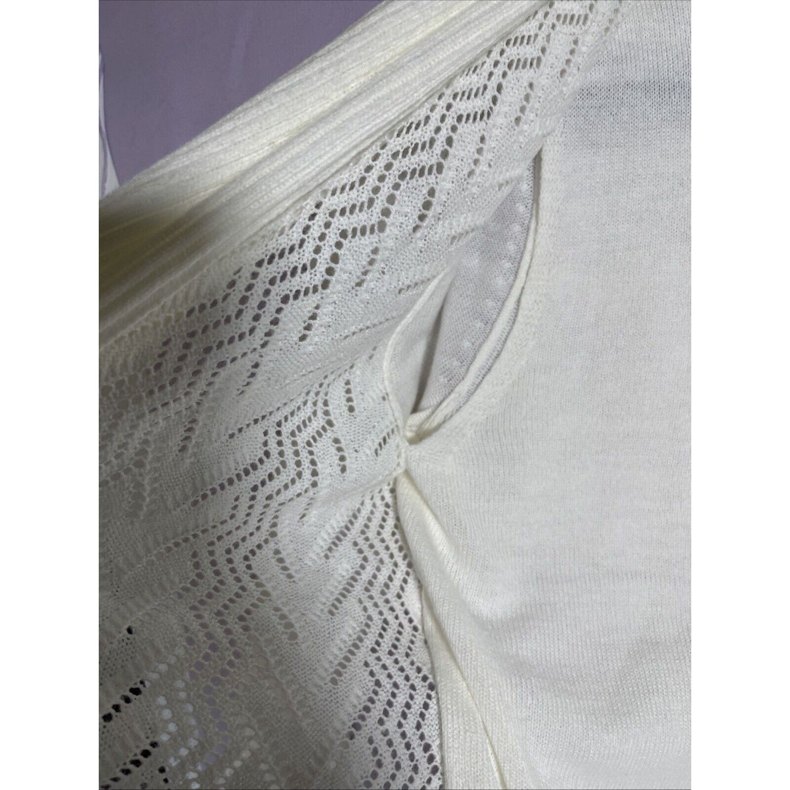 Croft & Barrow Croft and Barrow 1Piece Faux Cardigan and Tank Sweater - EUC Size M / US 6-8 / IT 42-44 - 3 Thumbnail