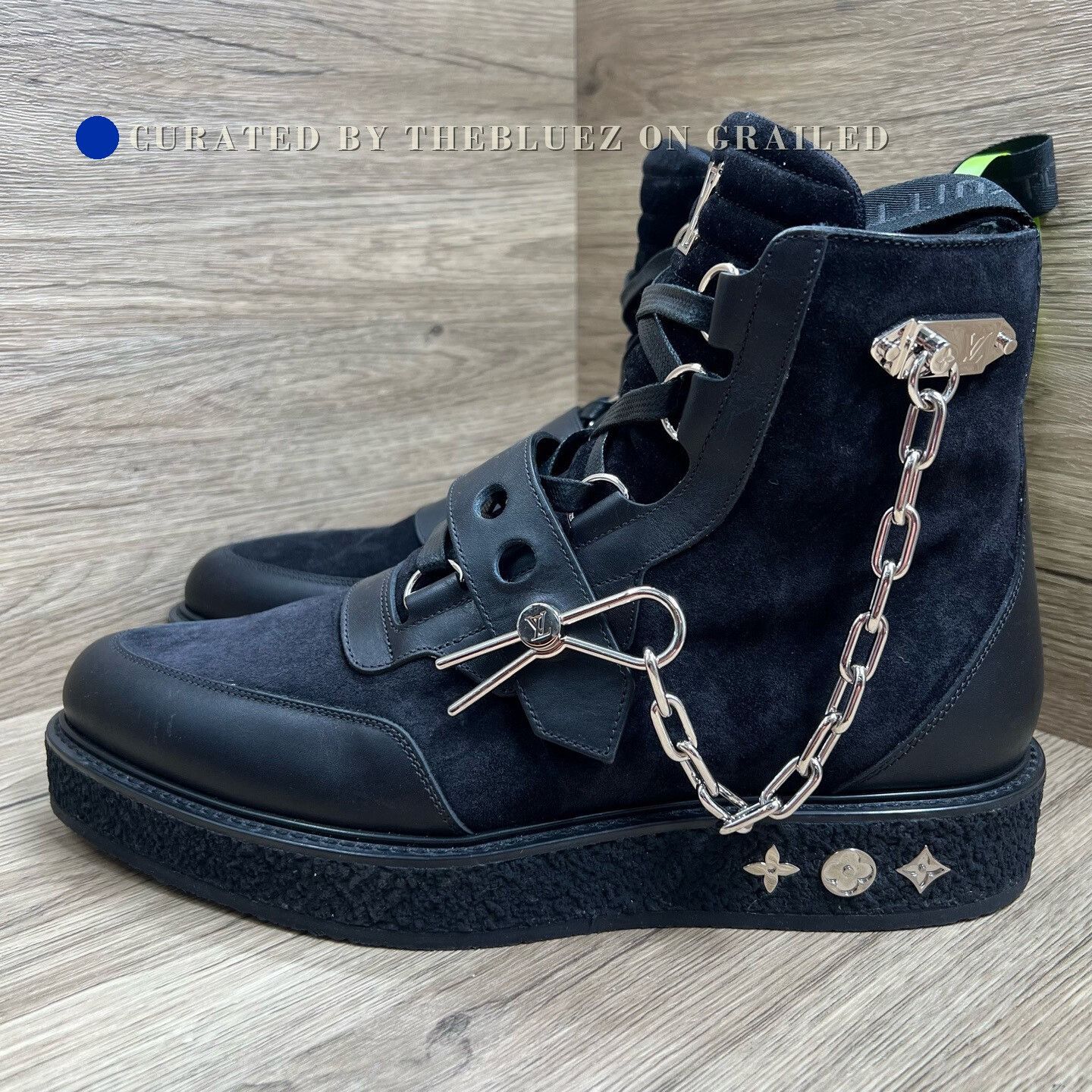 Louis Vuitton Louis Vuitton Creeper Black Chain Ankle Boots Size US 9 / EU 42 - 1 Thumbnail