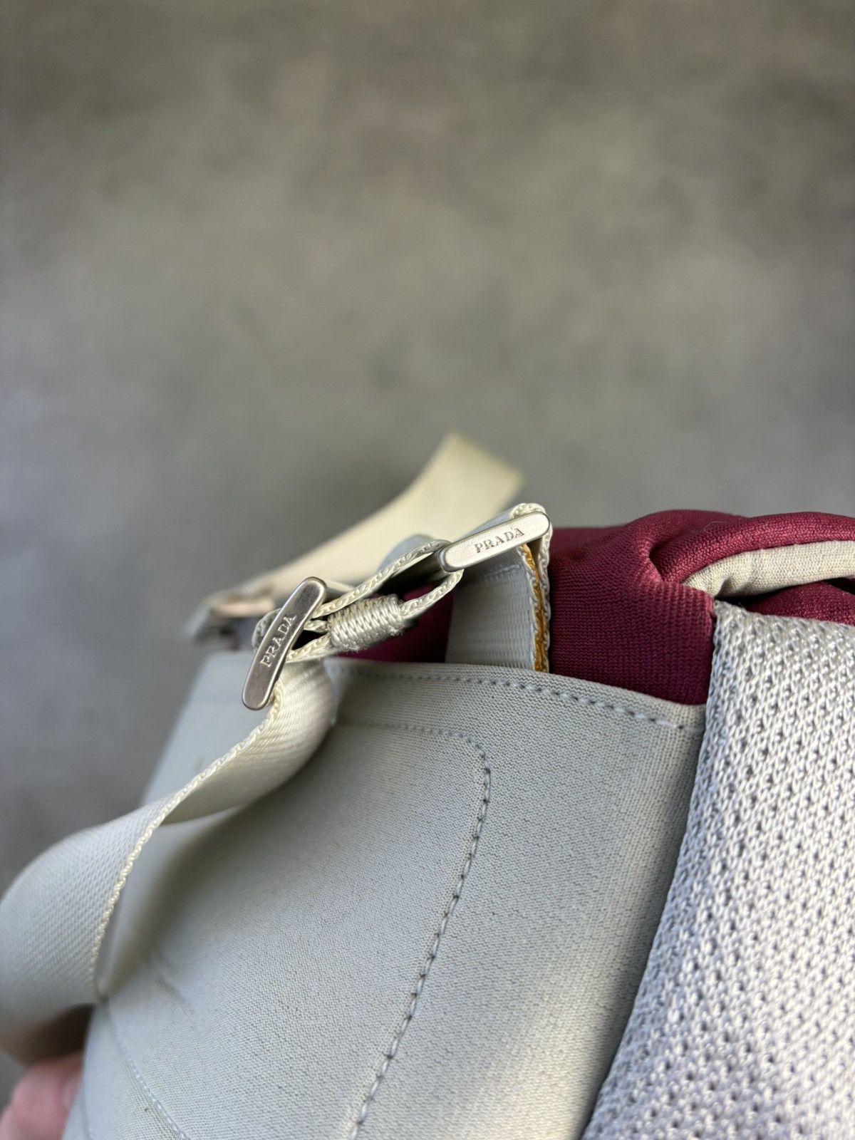 Prada × Vintage S/S 2000 Prada Sport Bag Prada Crossbody Messenger Mesh Line Size ONE SIZE - 8 Thumbnail