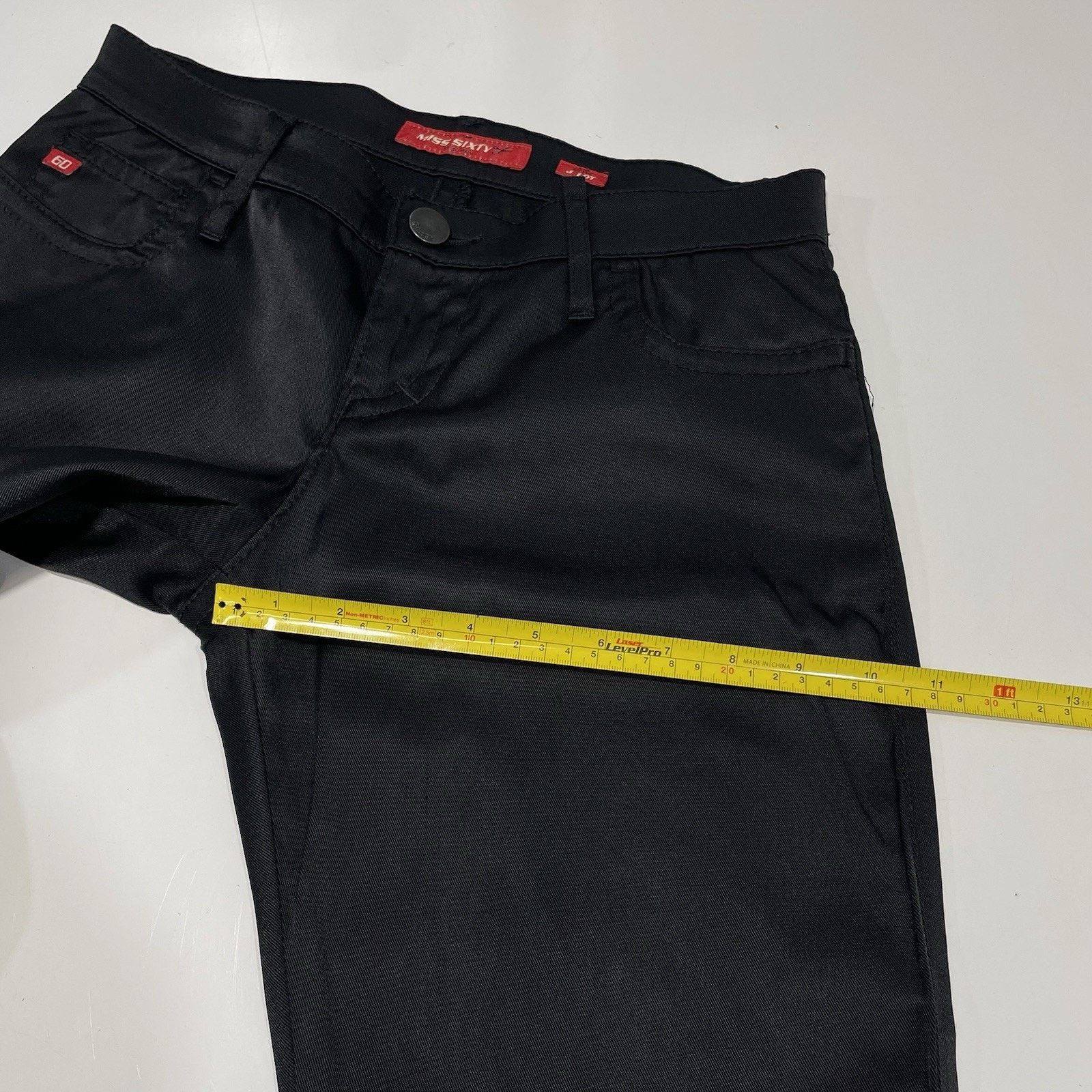 Miss Sixty VTG Miss Sixty J Lot Shine Coated Black Jeans Size 28 Y2K Size 28" / US 6 / IT 42 - 5 Thumbnail